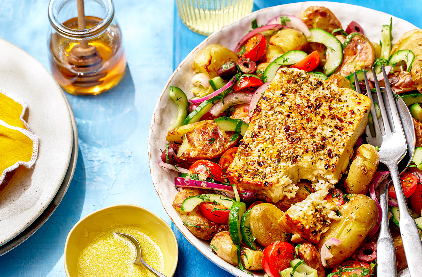 Greek-inspired potato salad recipe