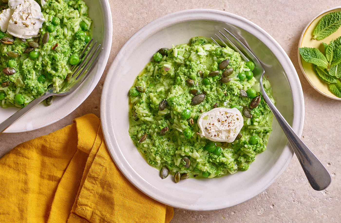 Green veg risotto recipe