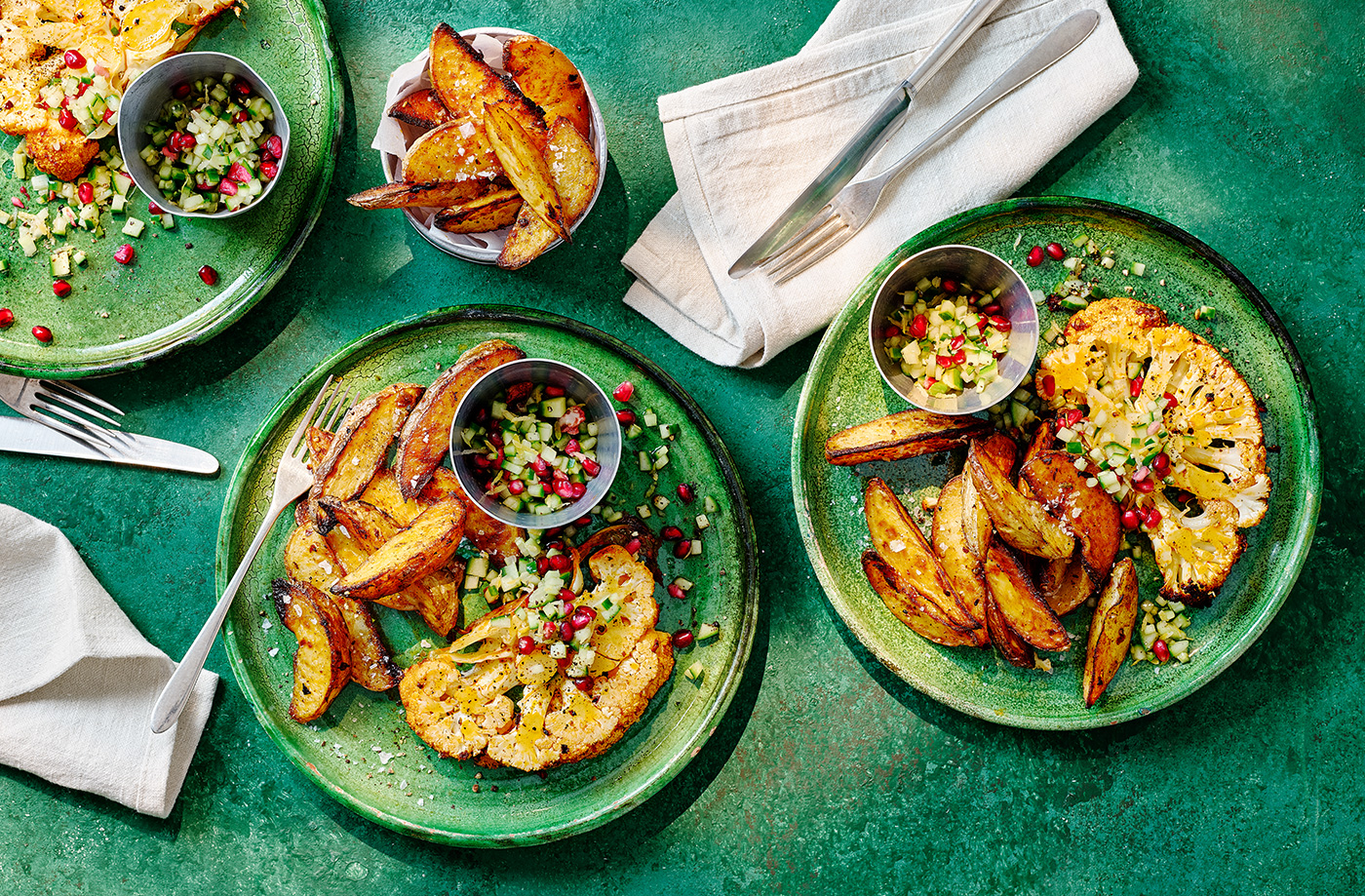 Harissa spiced whole roasted cauliflower recipe