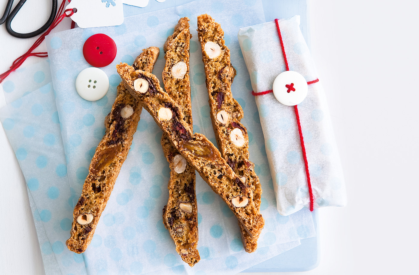 Hazelnut and chocolate orange biscotti recipe