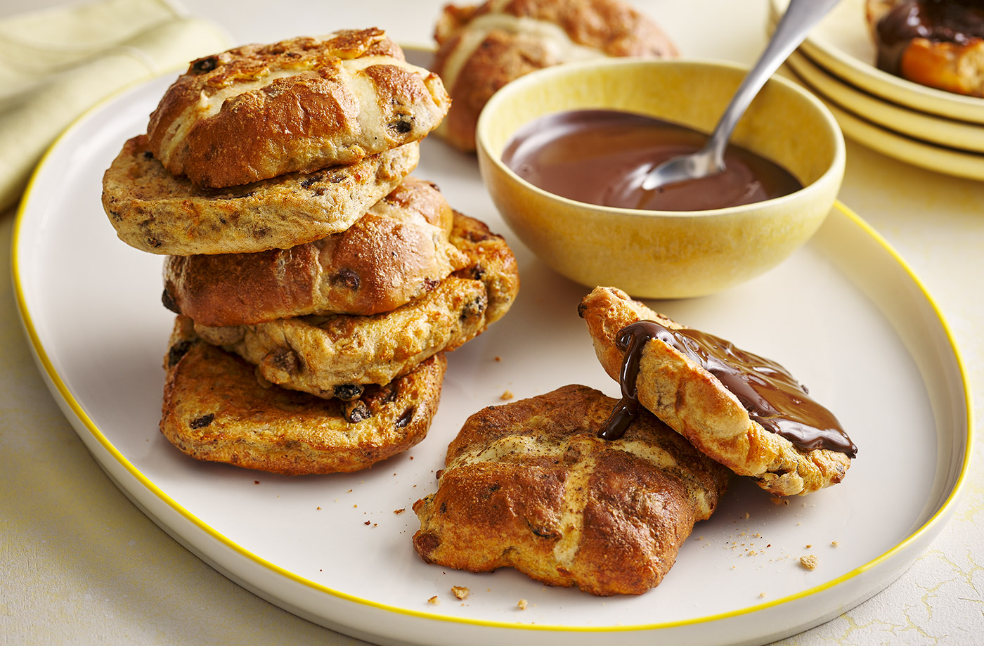 Hot cross bun French toast recipe