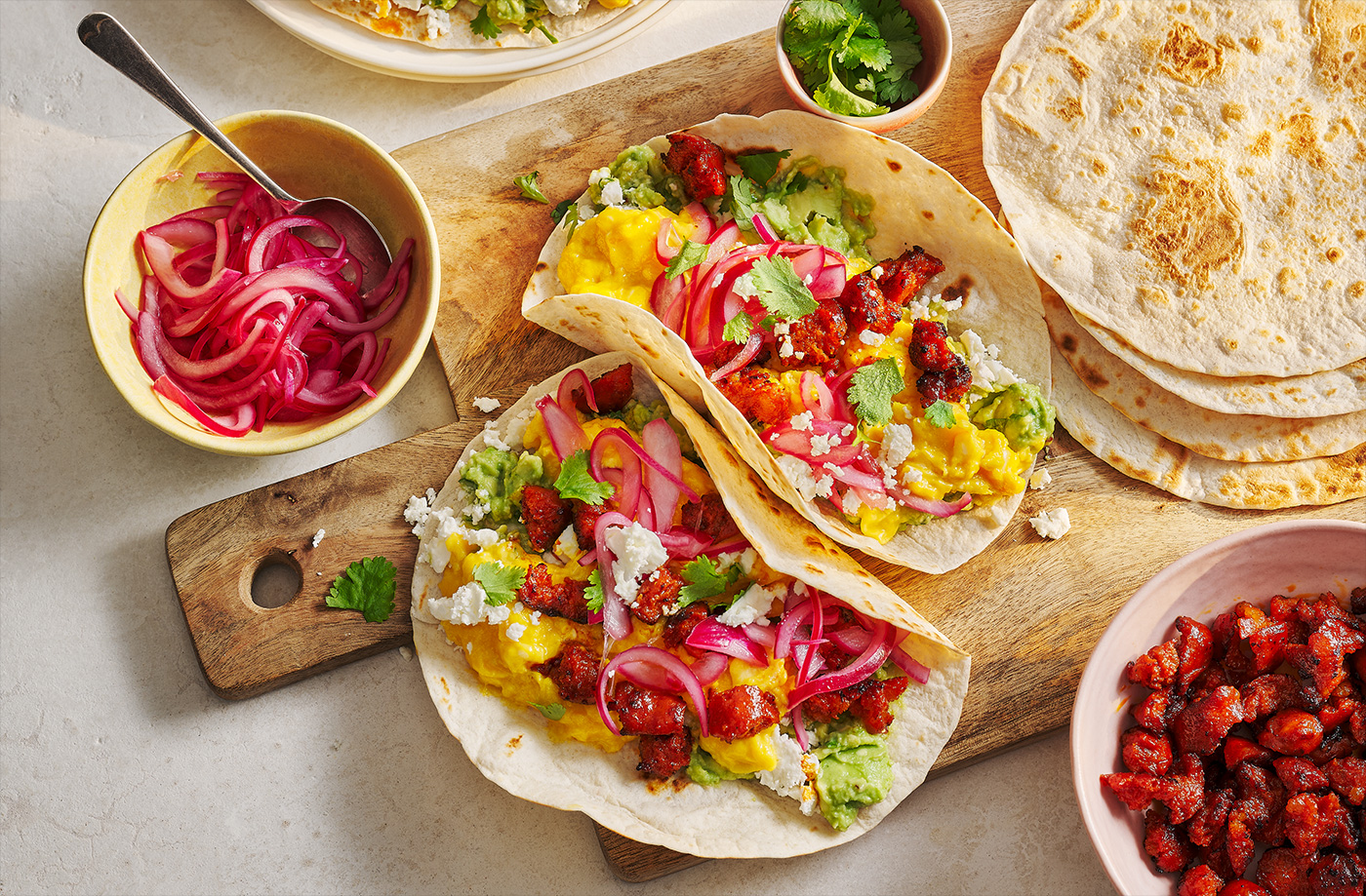 Huevos rancheros tacos recipe