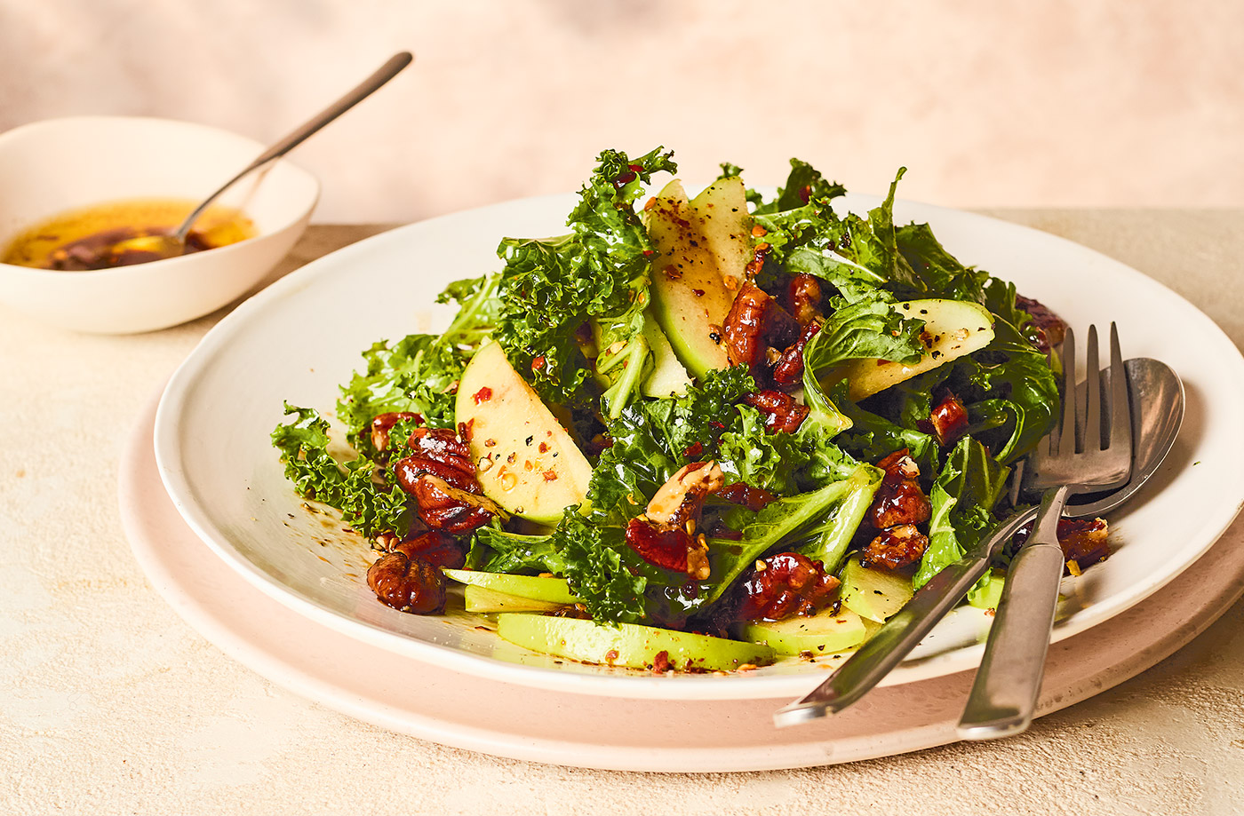 Kale and apple salad with sesame dressing recipe