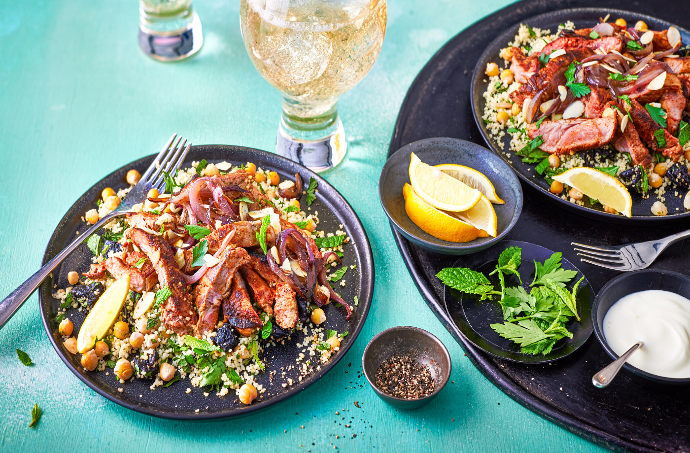 Lamb and prune couscous pilaf recipe