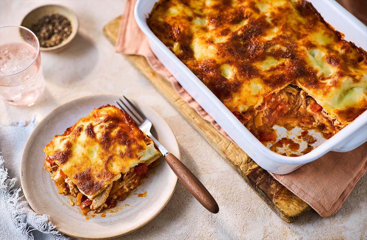Piri-piri chicken lasagne recipe