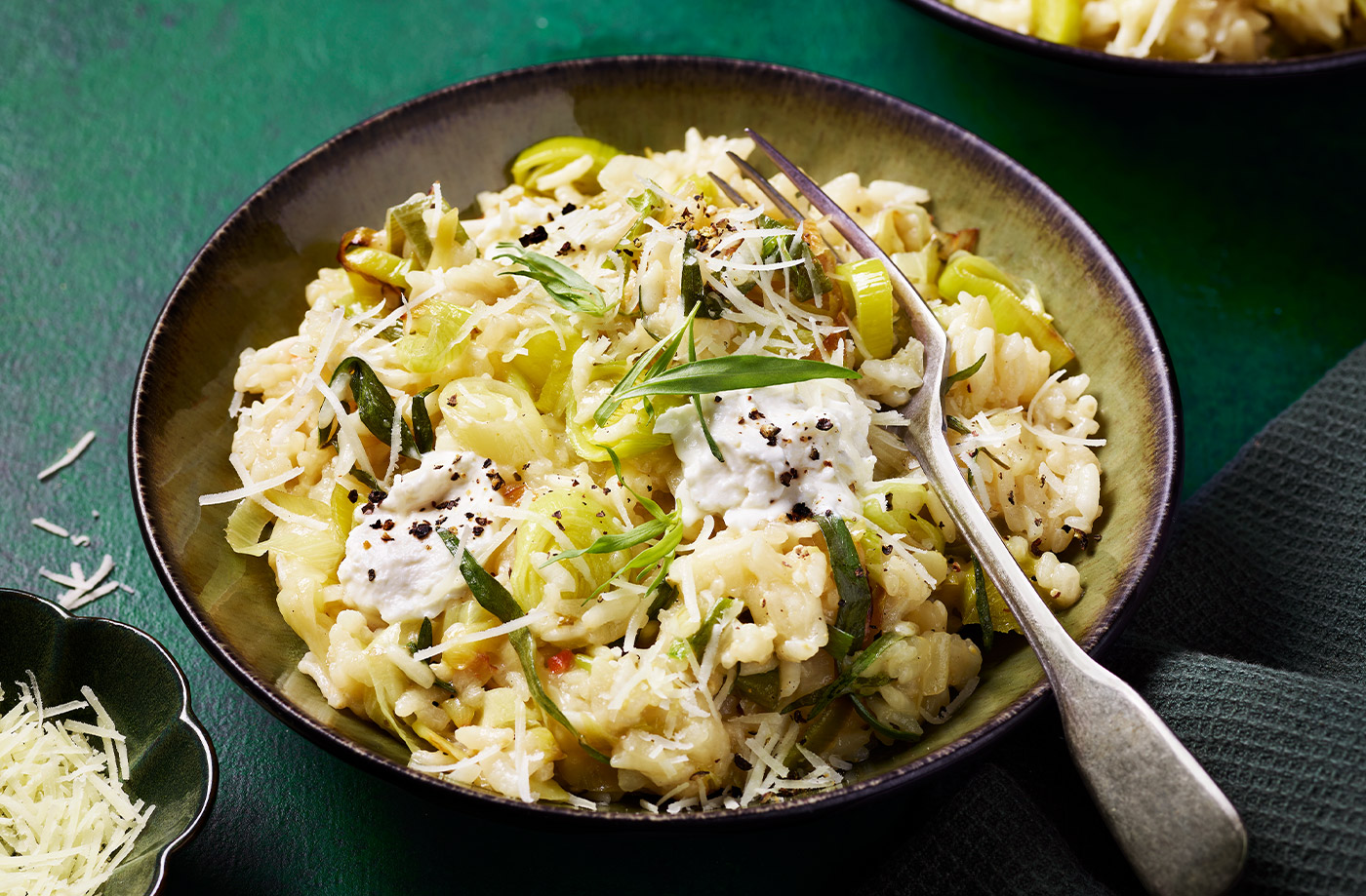 Leek and tarragon risotto recipe