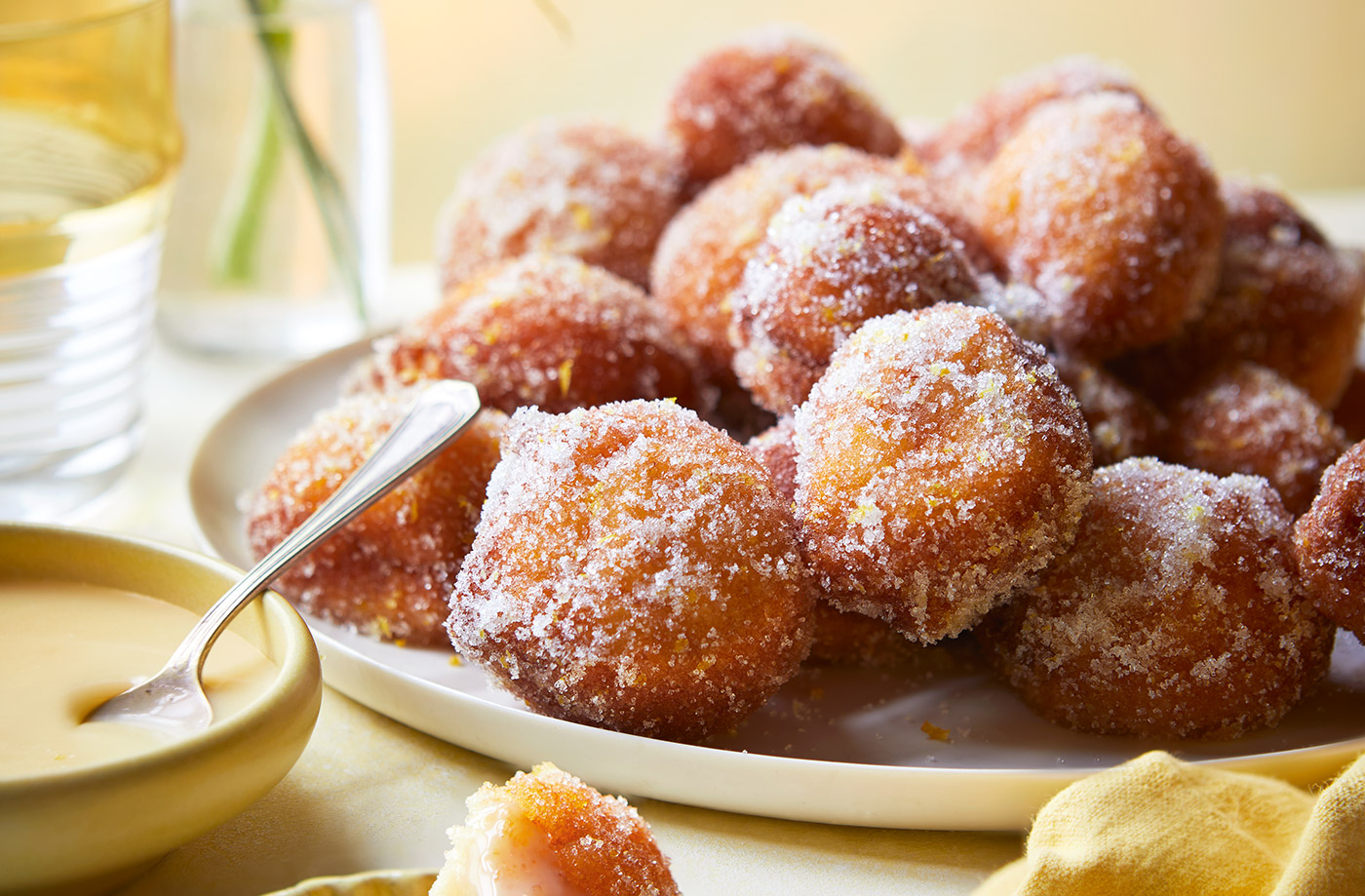 Lemon ricotta doughnuts recipe