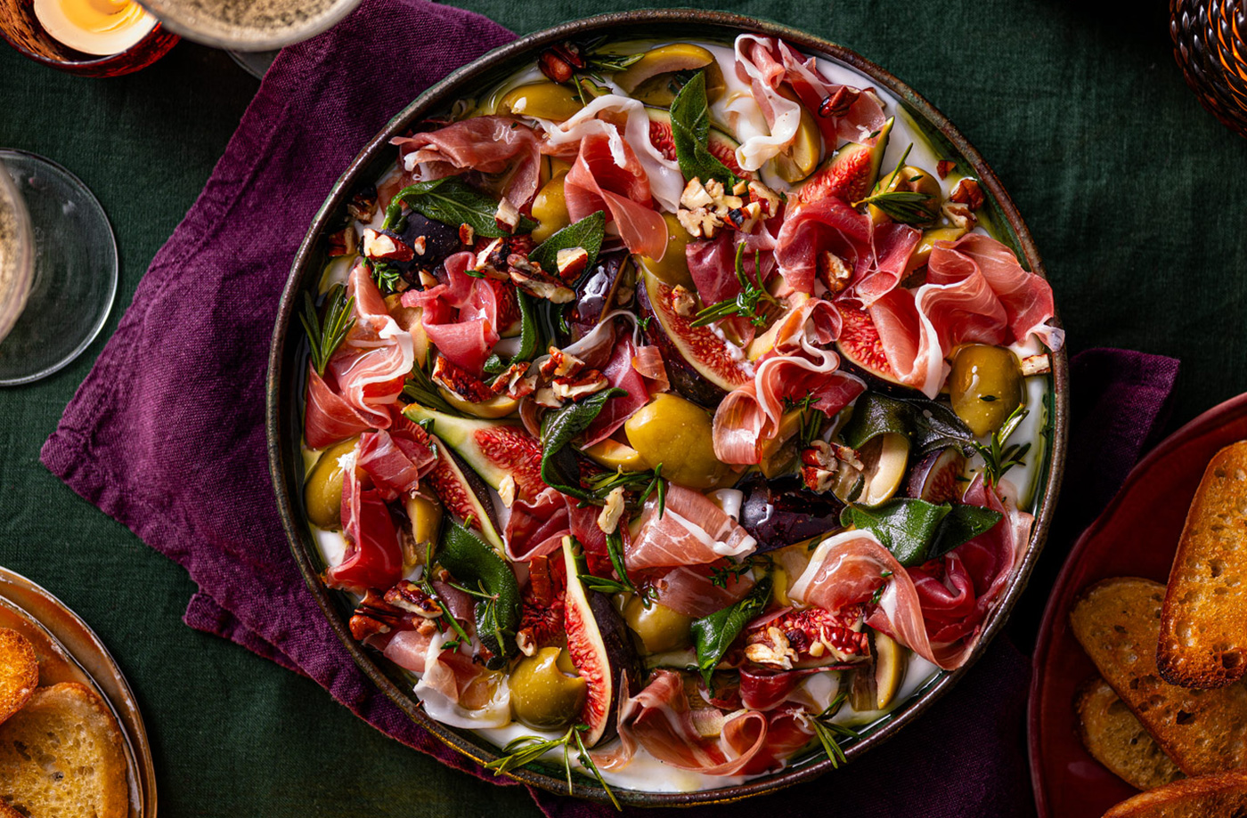 Loaded ricotta sharing dip recipe