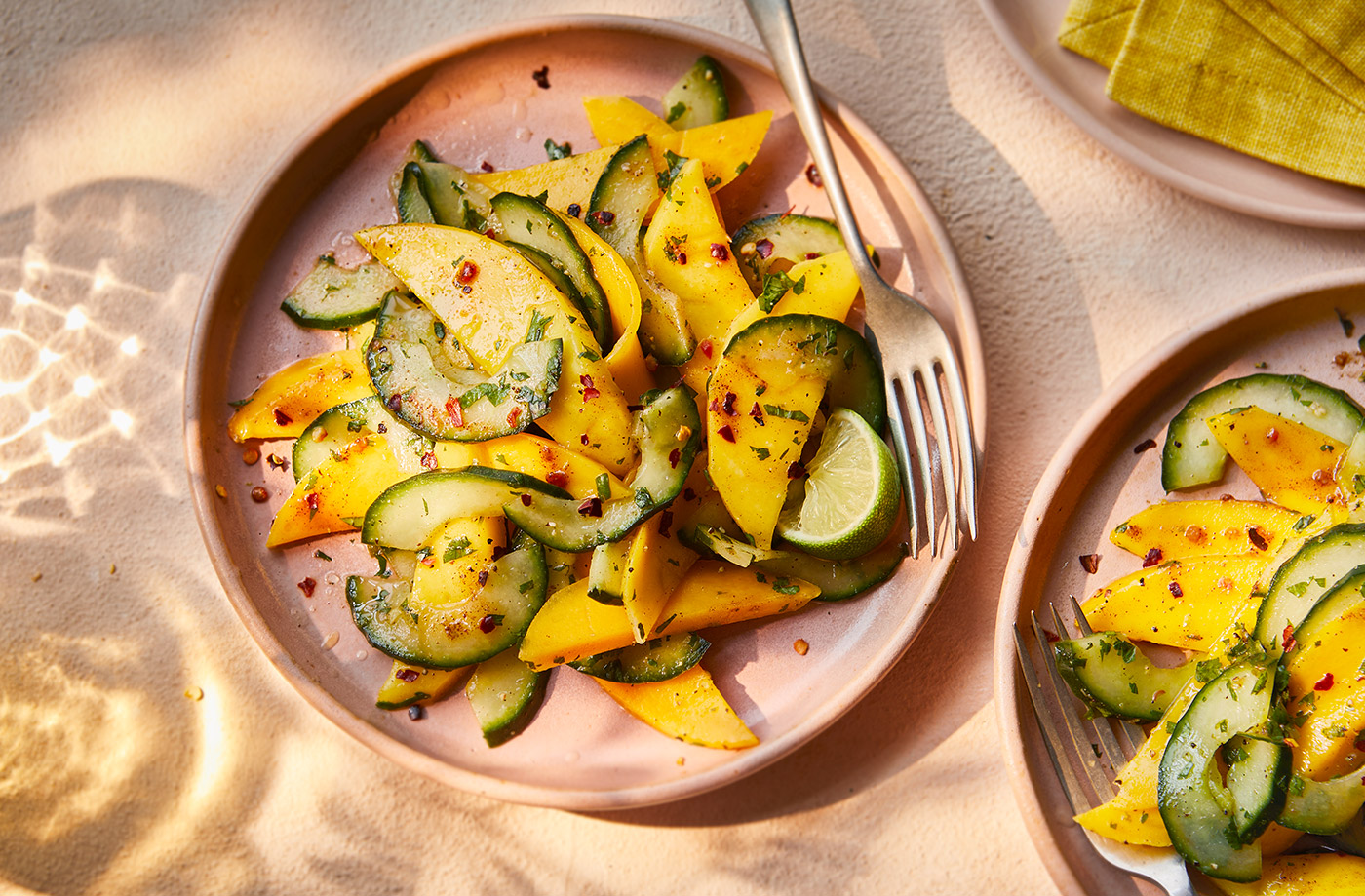 Mango and cucumber chow recipe