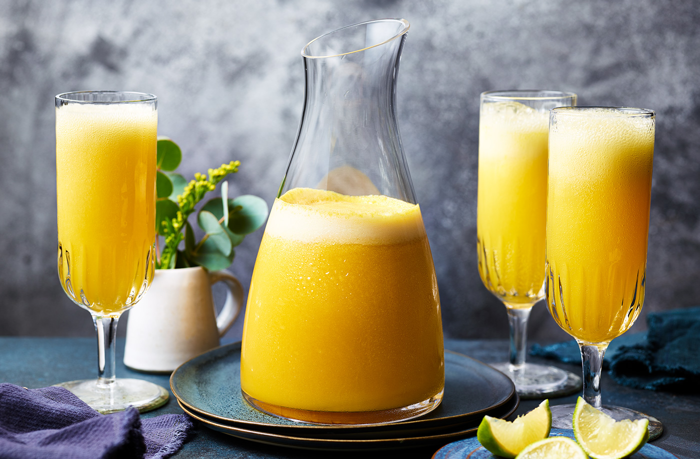 Mango sorbet fizz recipe