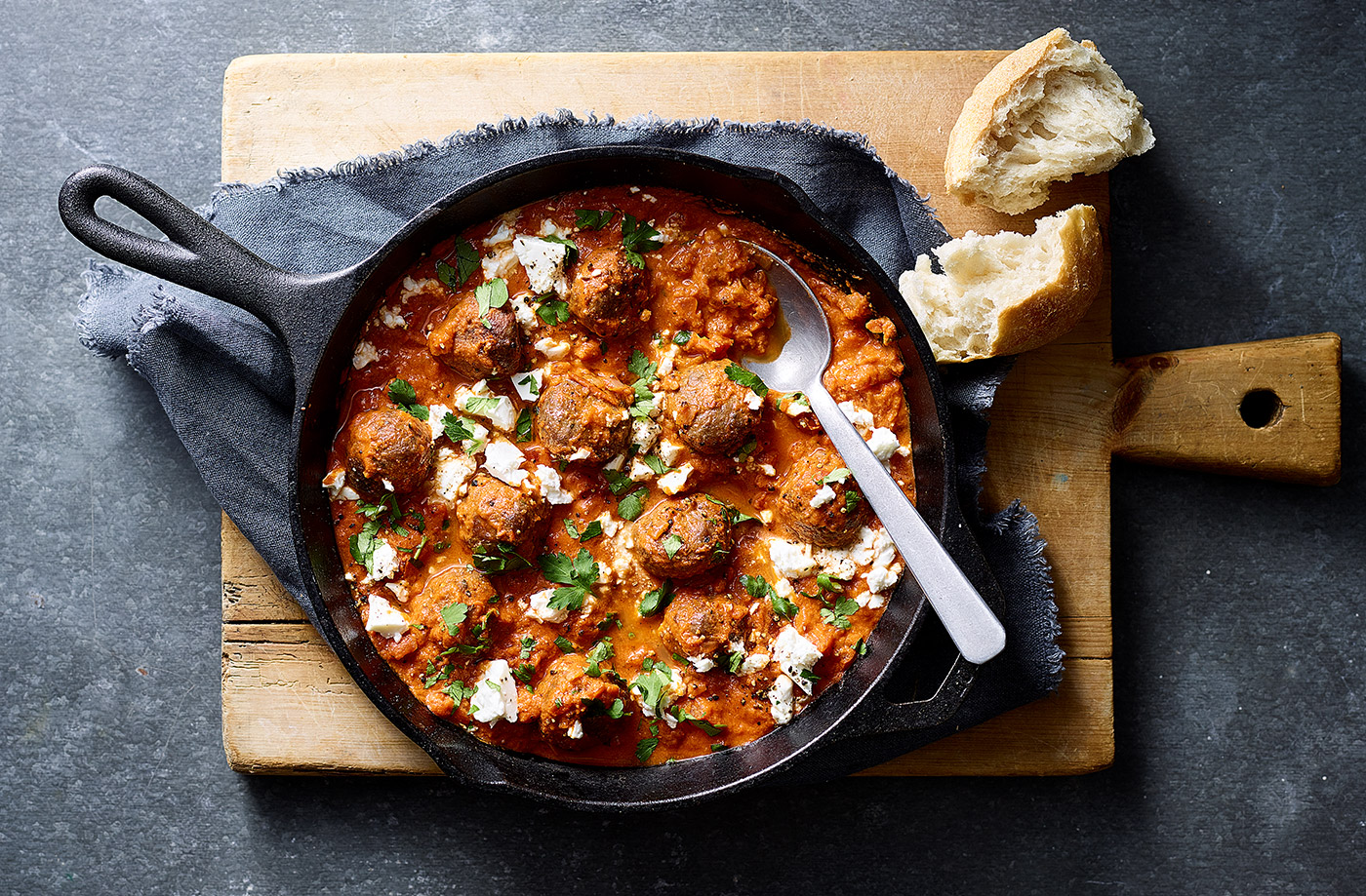 Mediterranean-inspired meatballs recipe