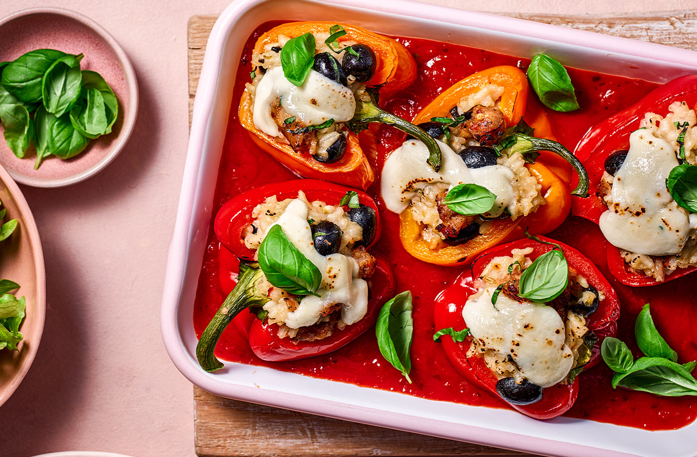 Mediterranean stuffed peppers recipe