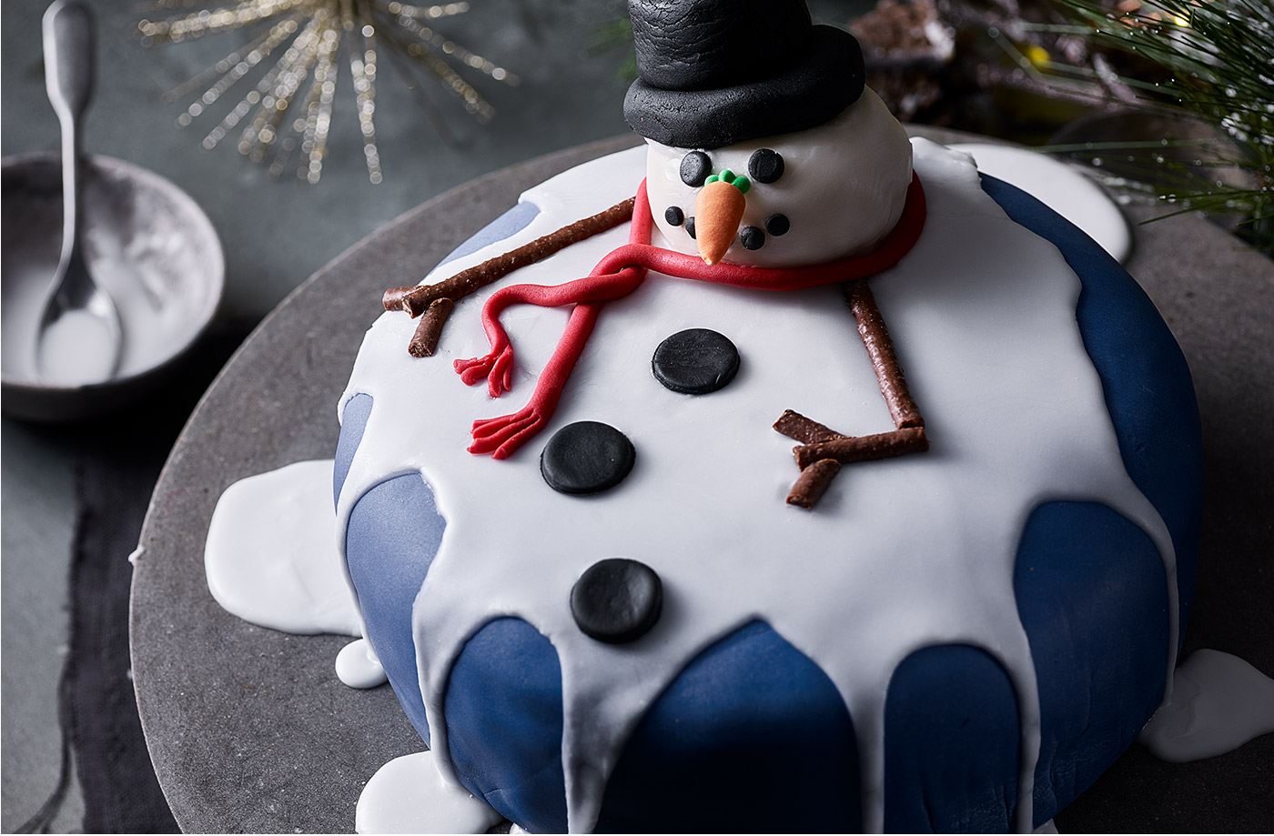 Melted snowman cake recipe
