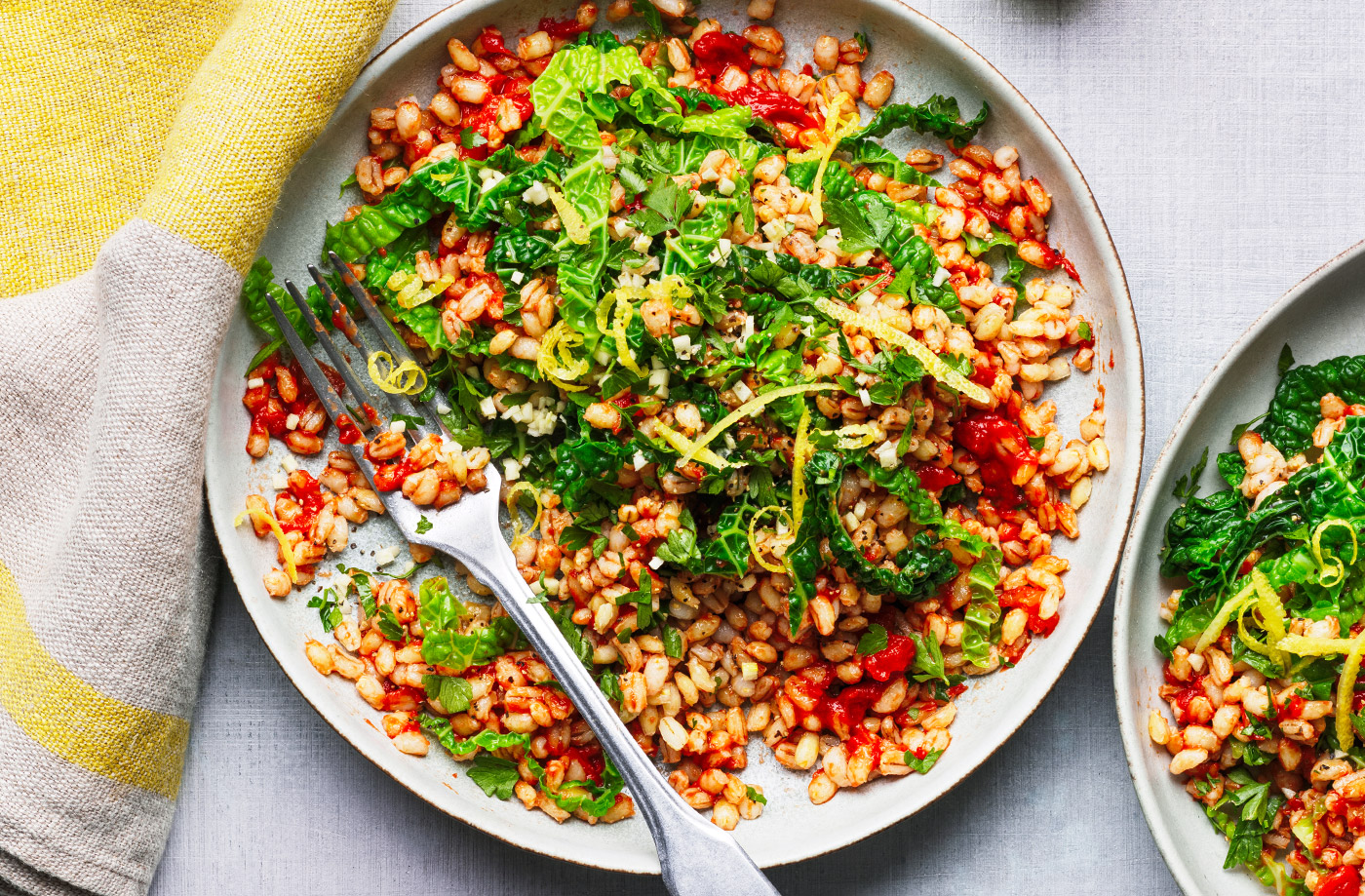 Microwave pearl barley risotto recipe