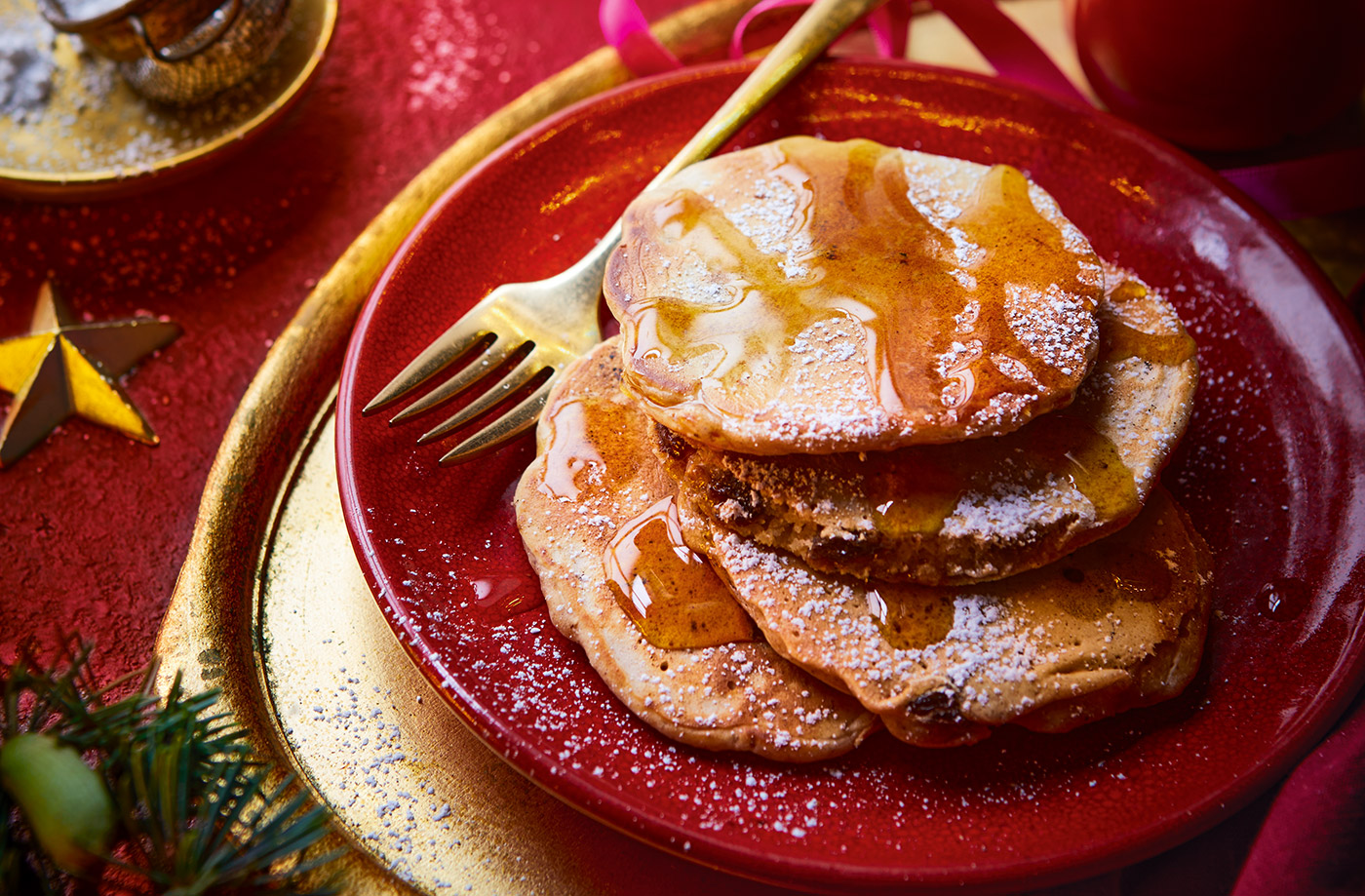 'Mince pie' pancakes recipe
