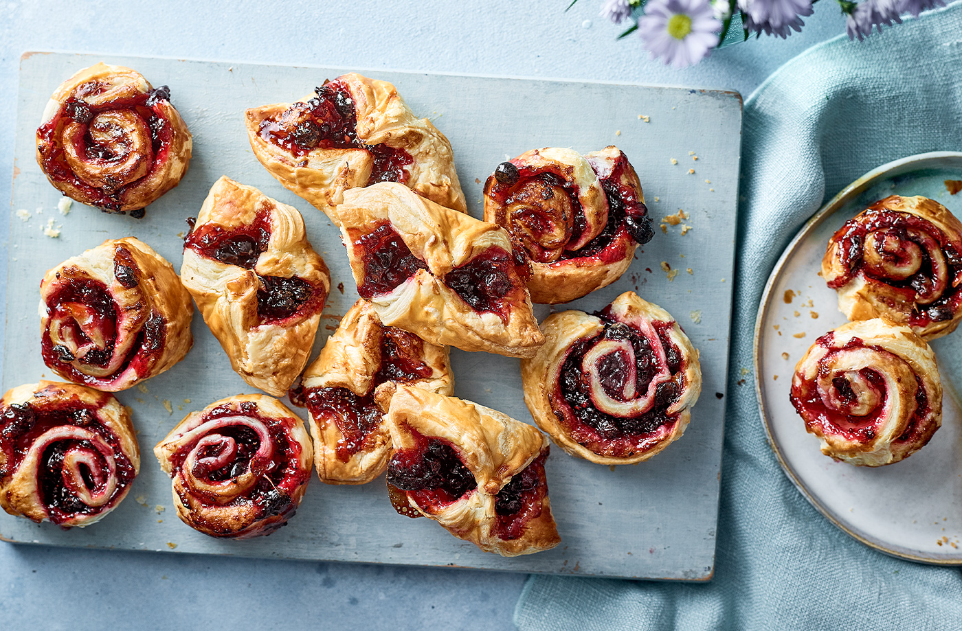 Mini berry pastries recipe
