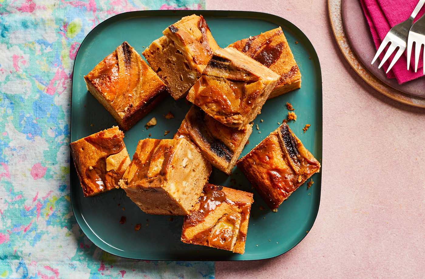 Miso banoffee blondies recipe