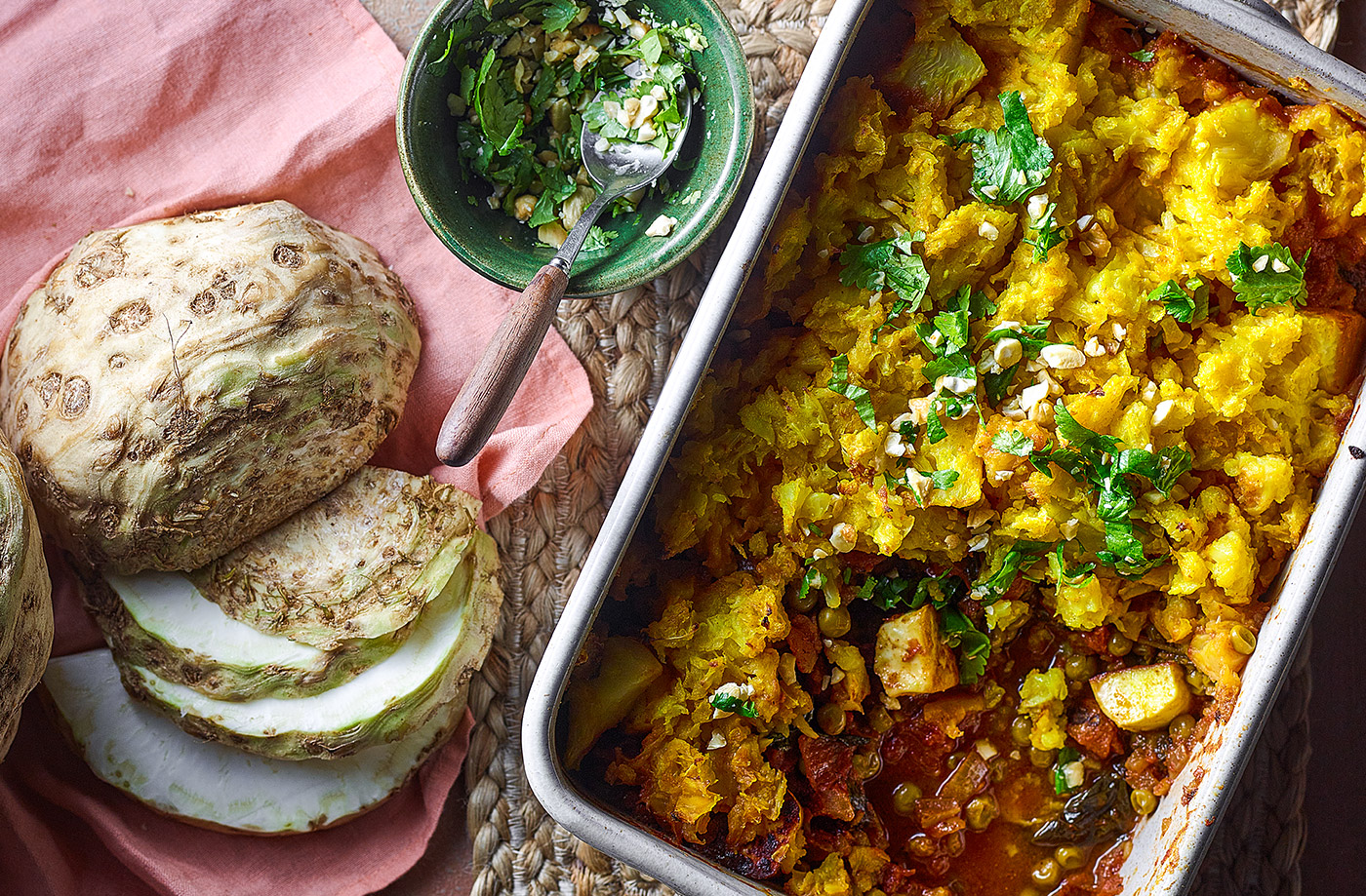 Muttar paneer cottage pie recipe