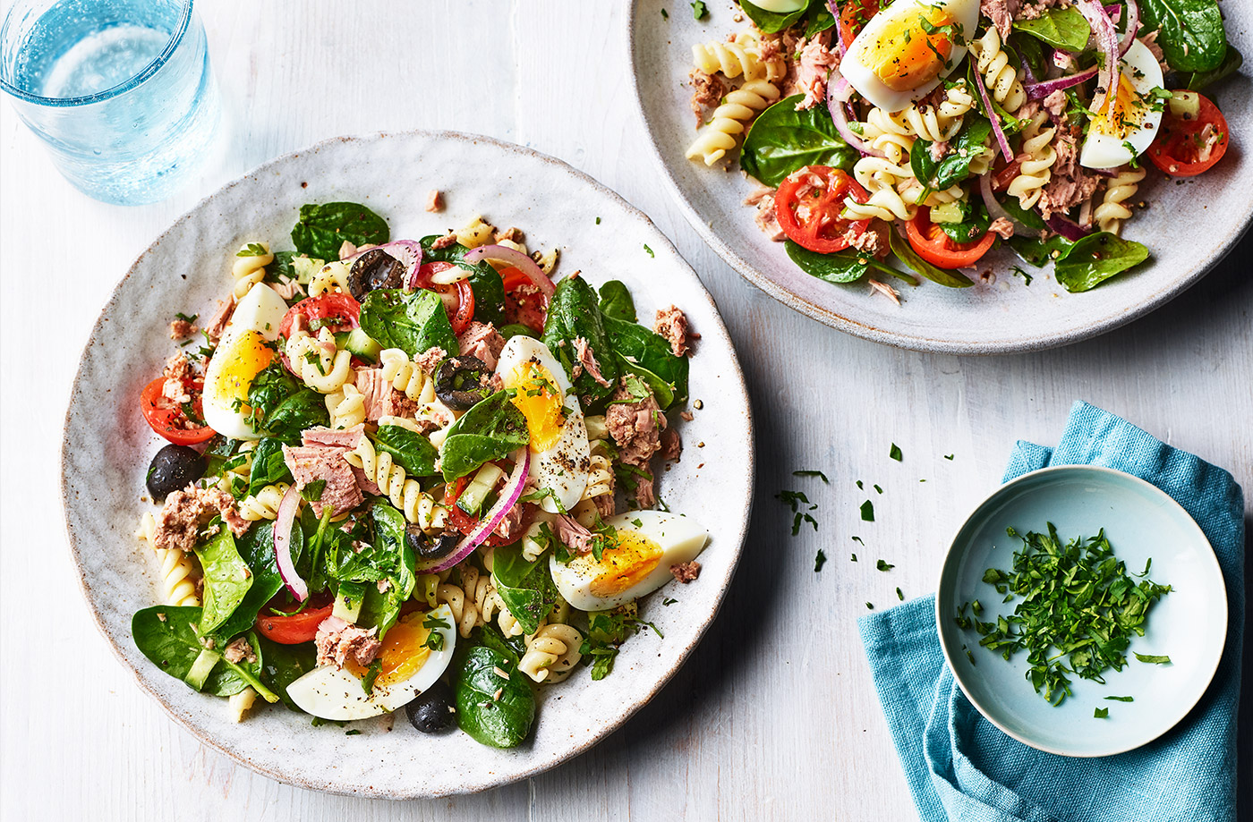 Niçoise pasta salad recipe
