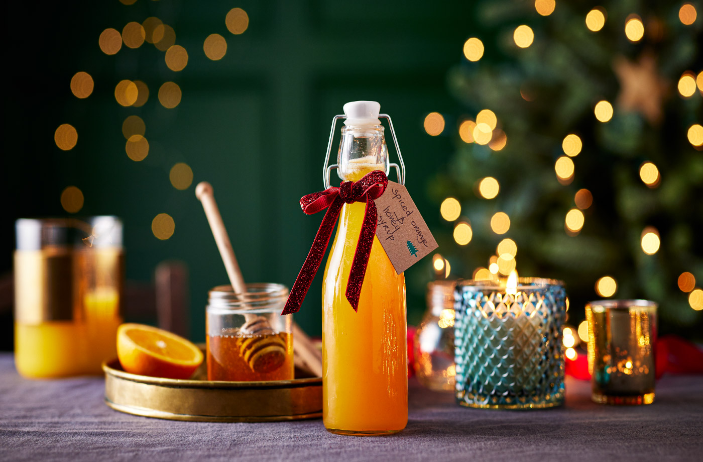 Spiced orange and honey syrup recipe