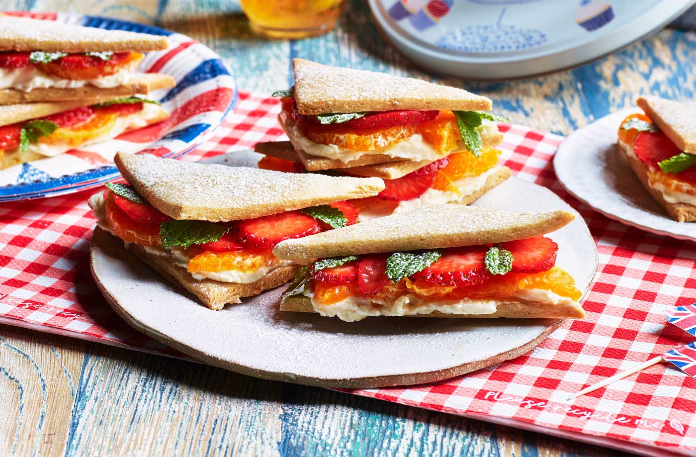 Strawberry afternoon tea 'sandwiches' recipe