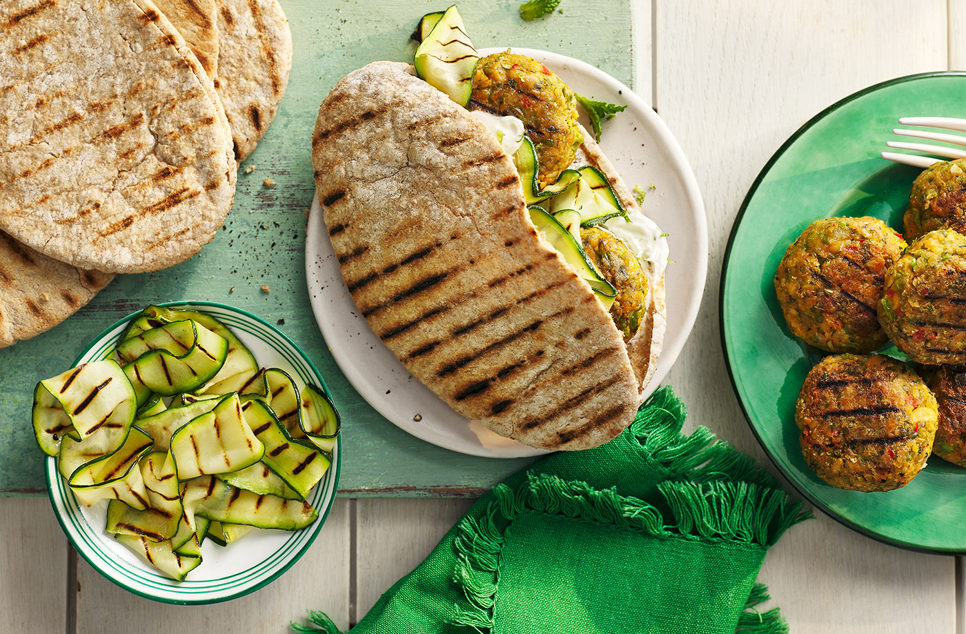 Pea and mint falafel recipe