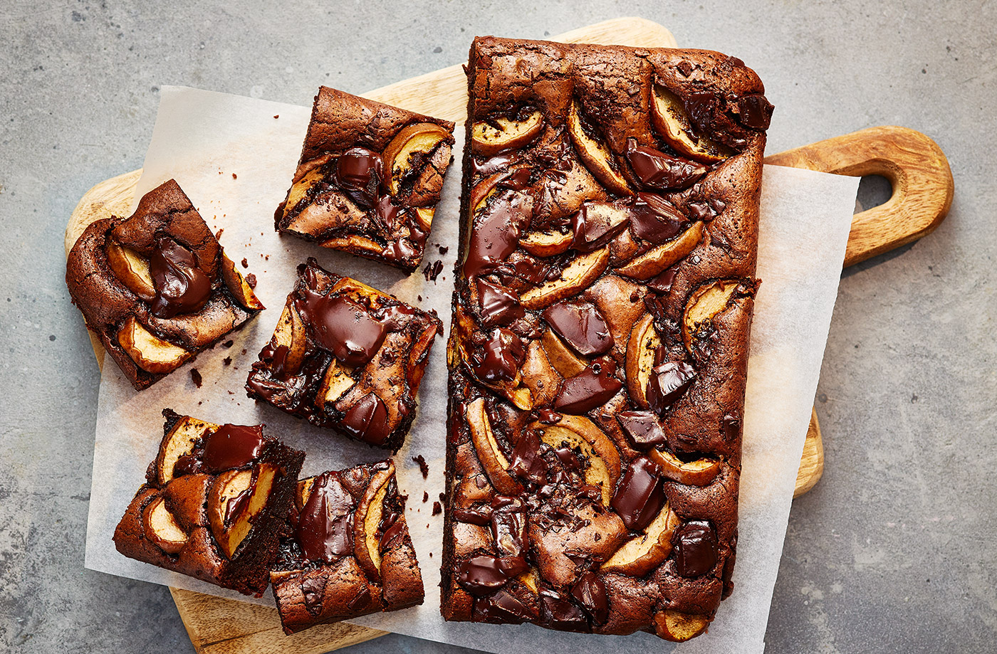 Pear and chocolate brownies recipe