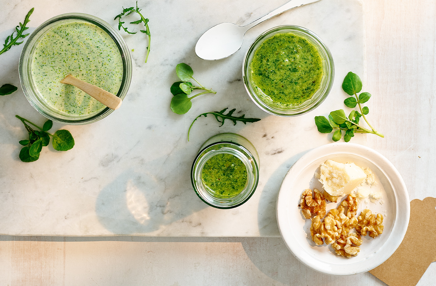 Salad leaf pesto recipe