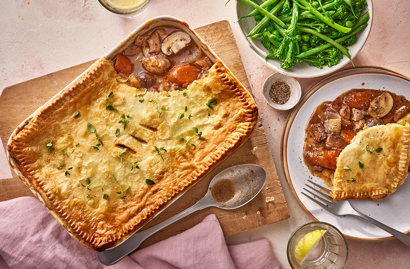 Coq au vin pie recipe