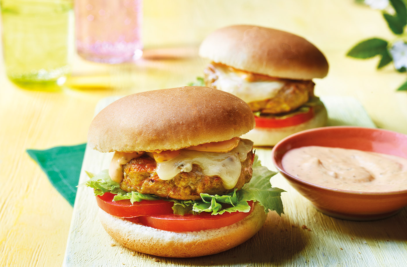 Pork and apple burgers recipe