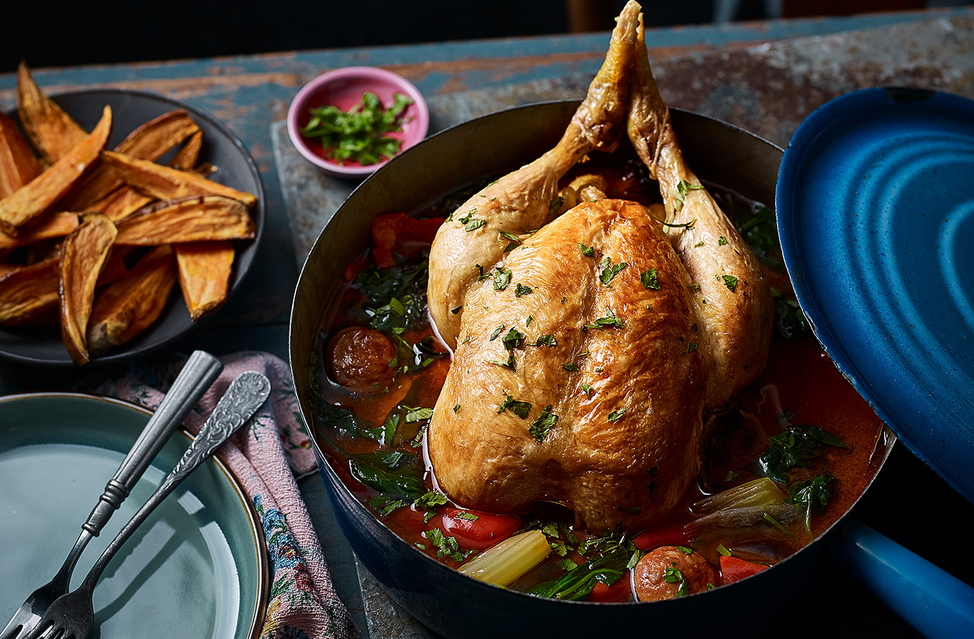 Pot-roast chicken recipe