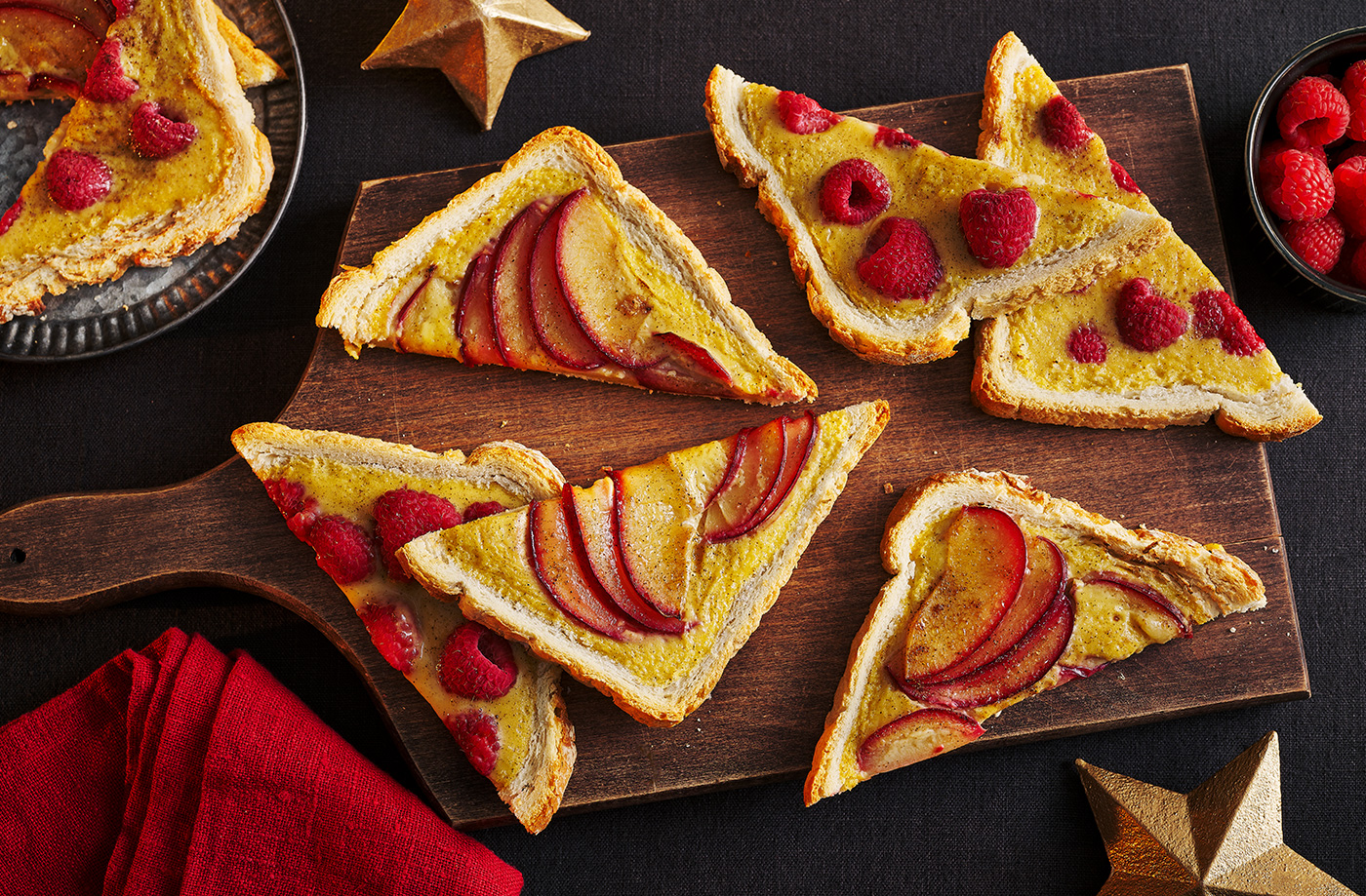 Grilled custard toast recipe