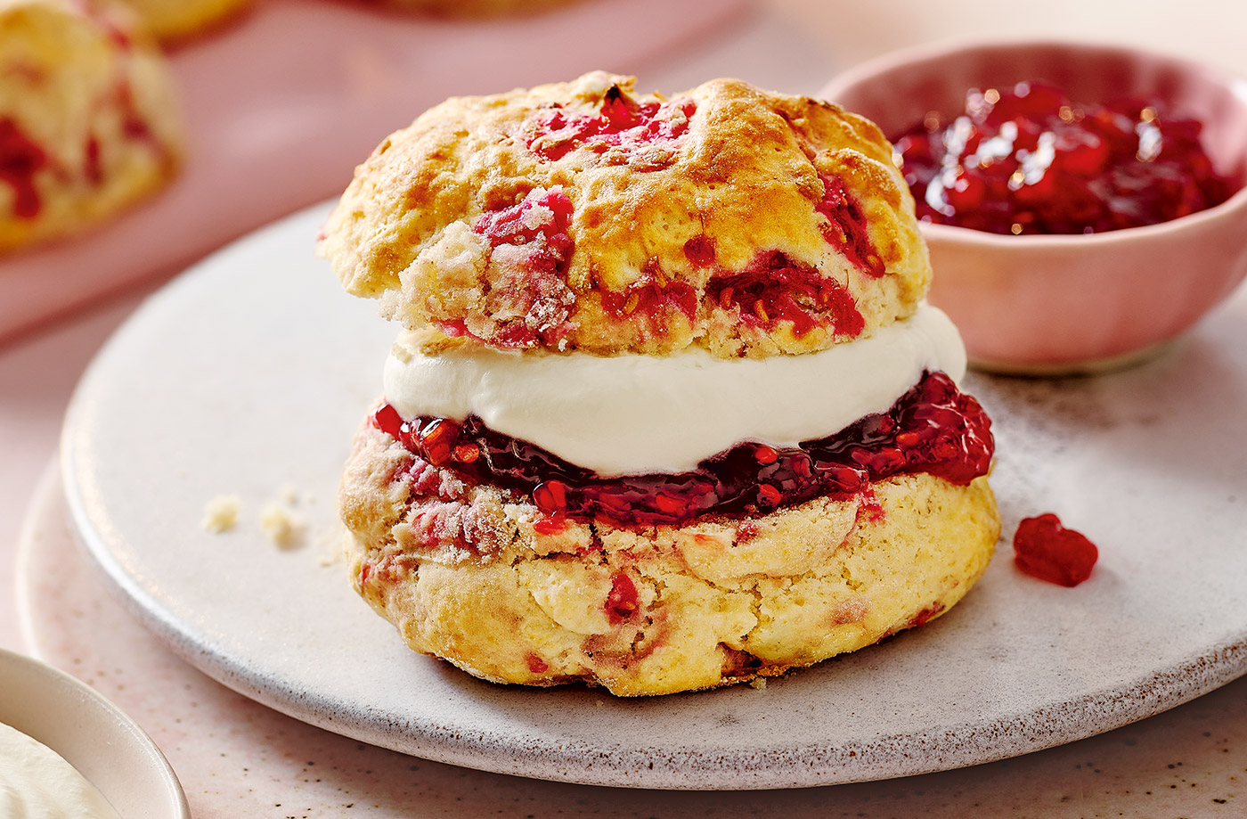 Raspberry lemonade scones recipe