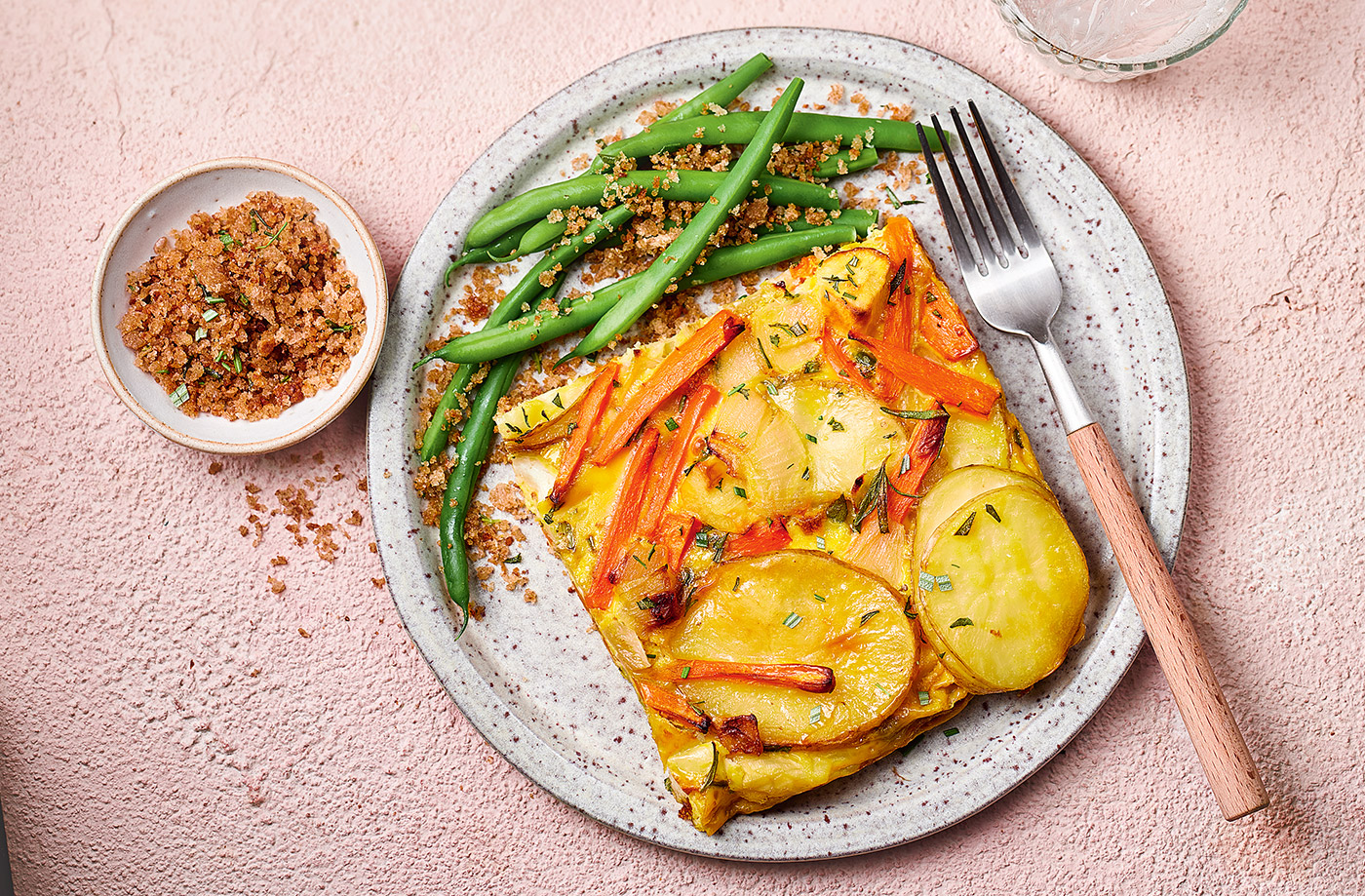 Rosemary root veg frittata recipe