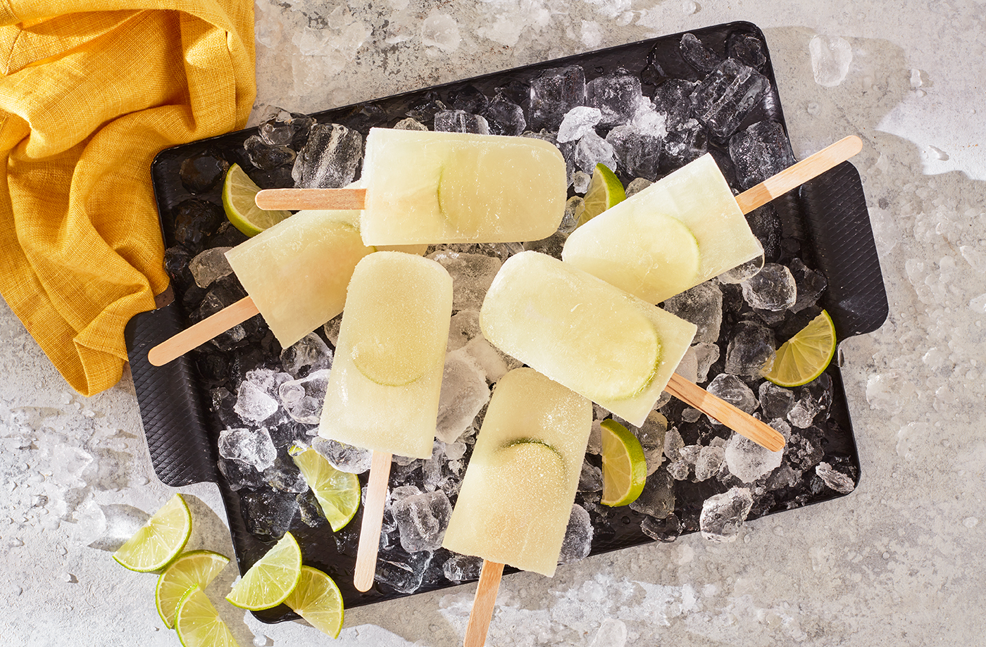 Dark and stormy ice lollies recipe
