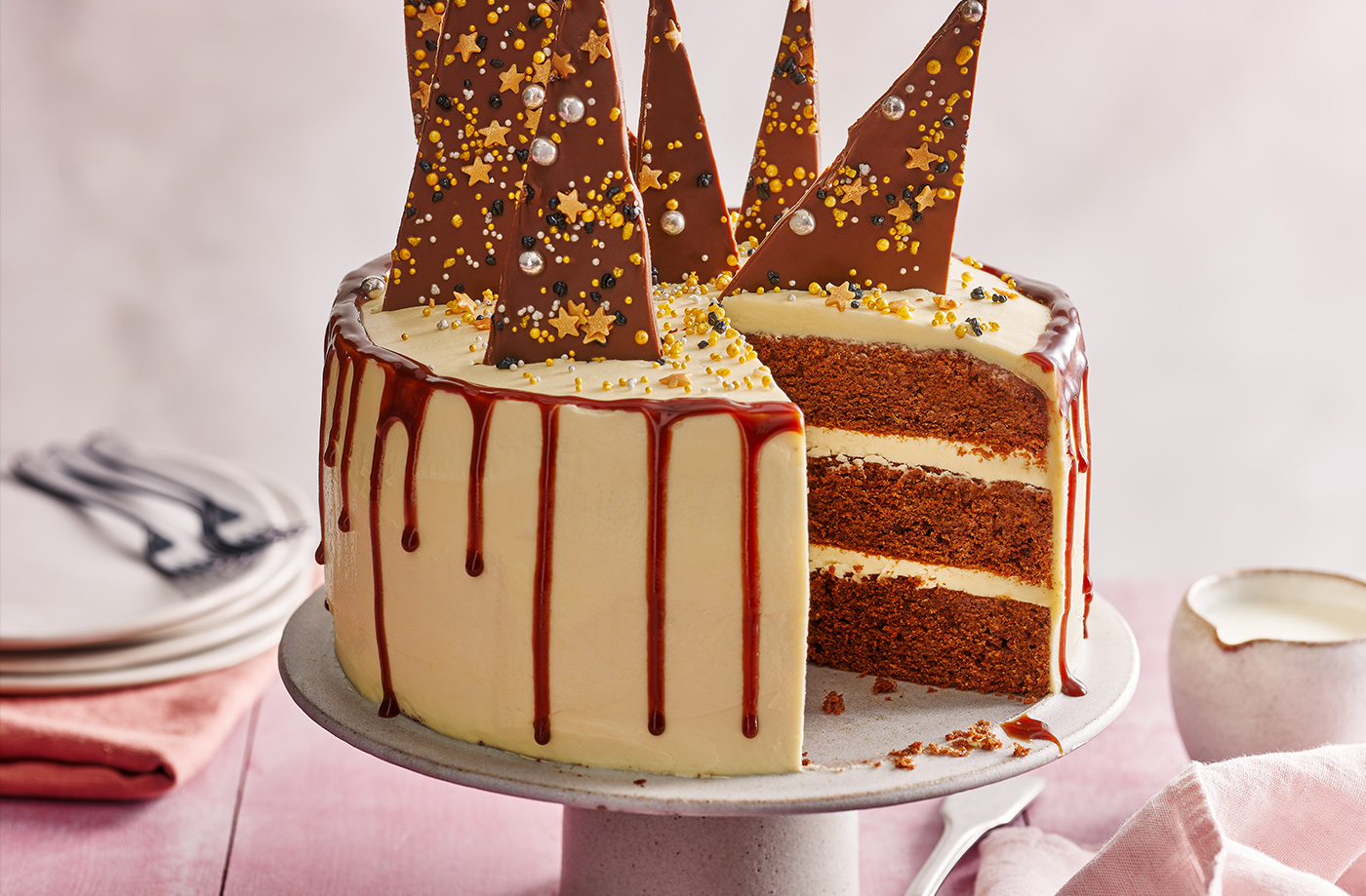 Salted caramel chocolate cake recipe