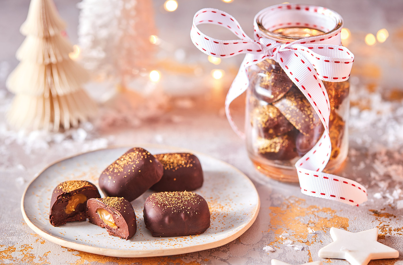 Chocolate and salted caramel bites recipe