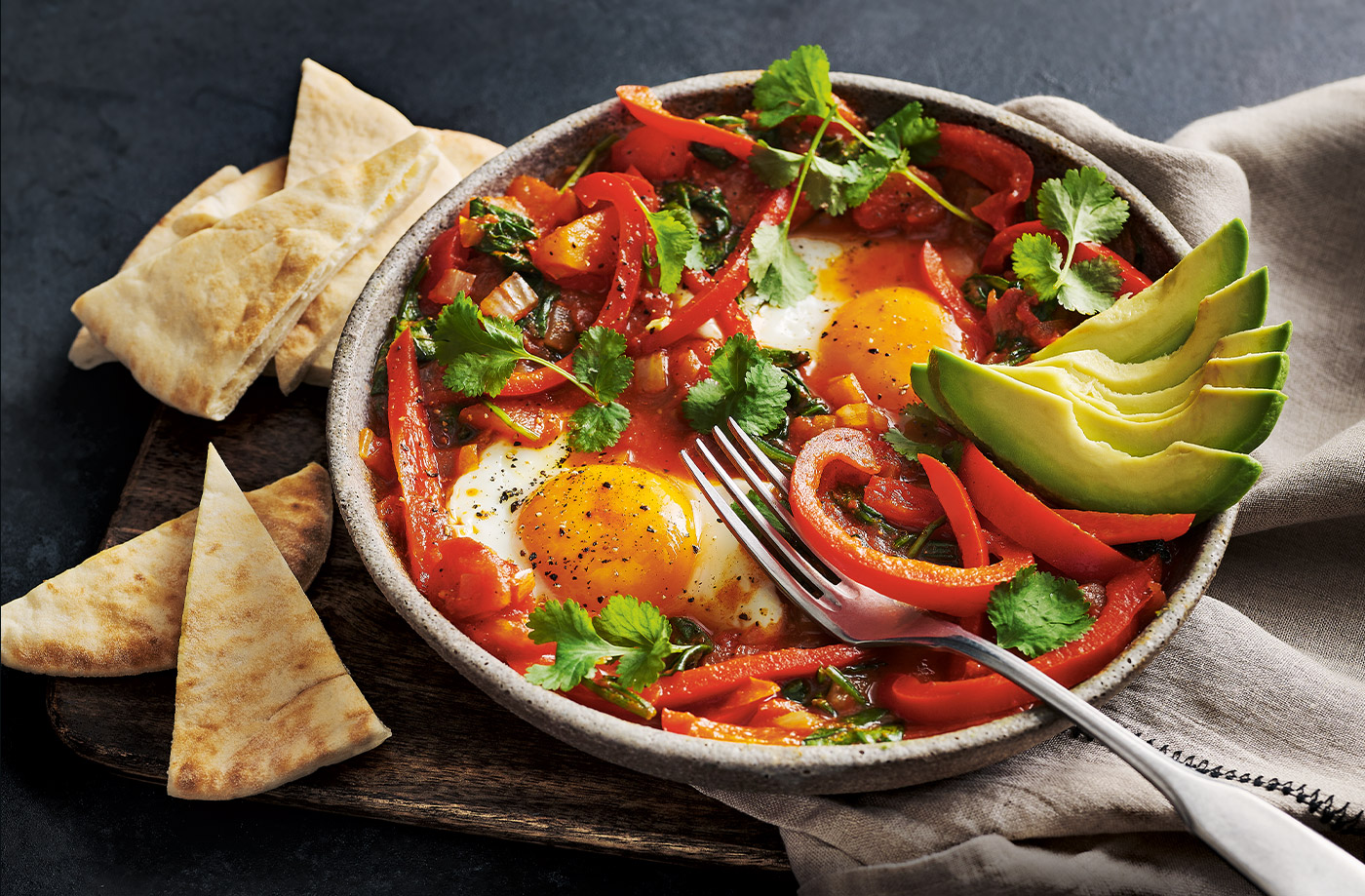 Microwave shakshuka recipe