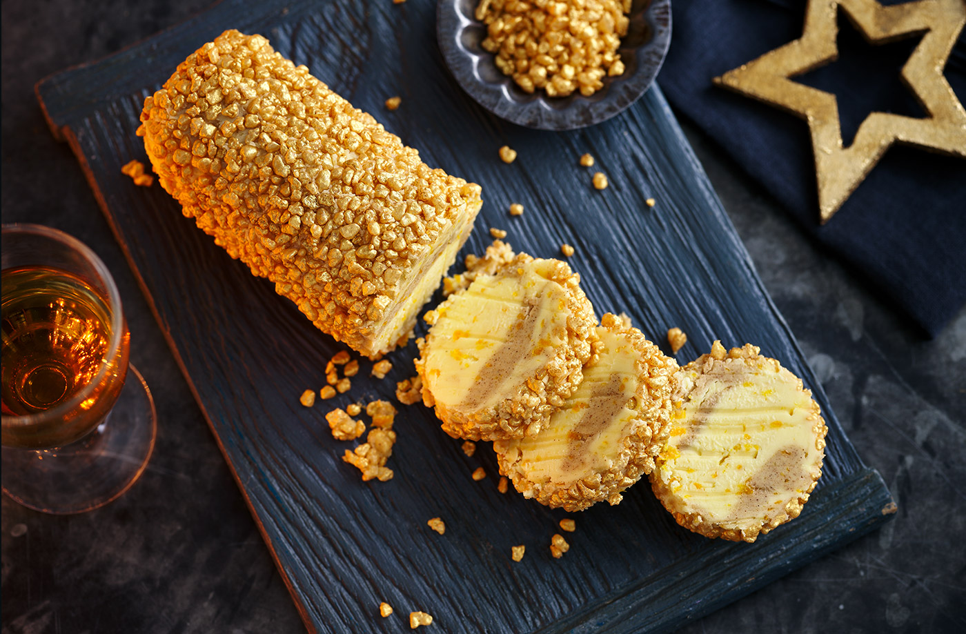 Roll 'n' slice spiced brandy butter recipe