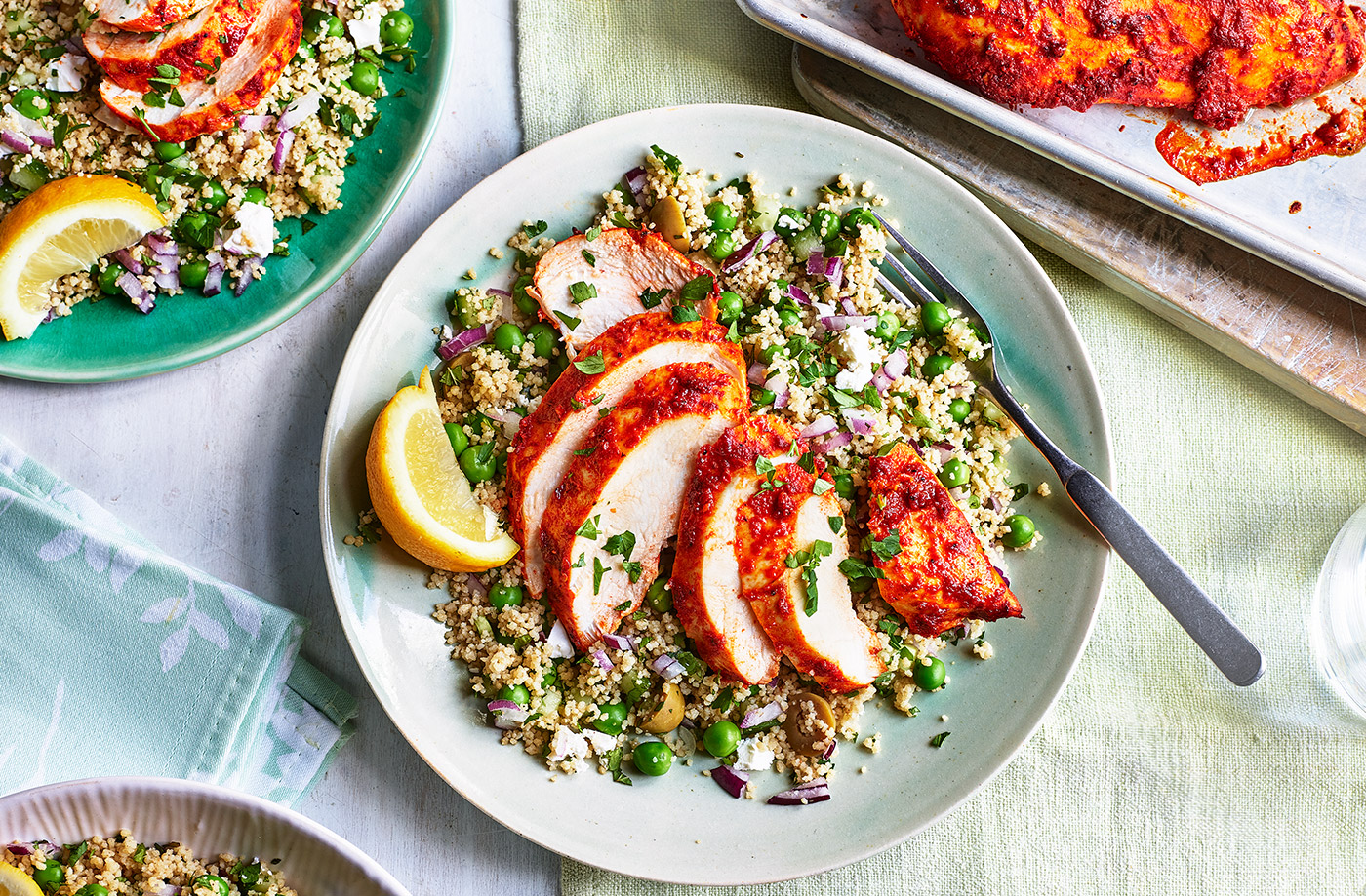 Spicy chicken and couscous salad recipe