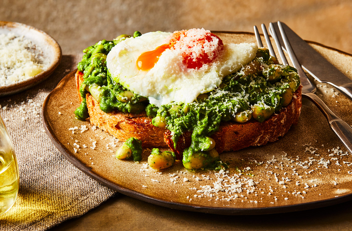 Spinach beans on toast recipe