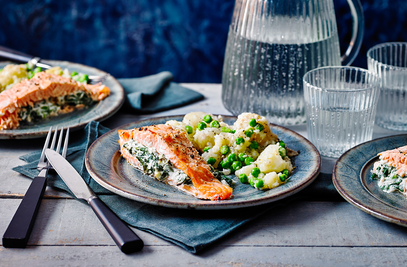 Spinach stuffed salmon recipe