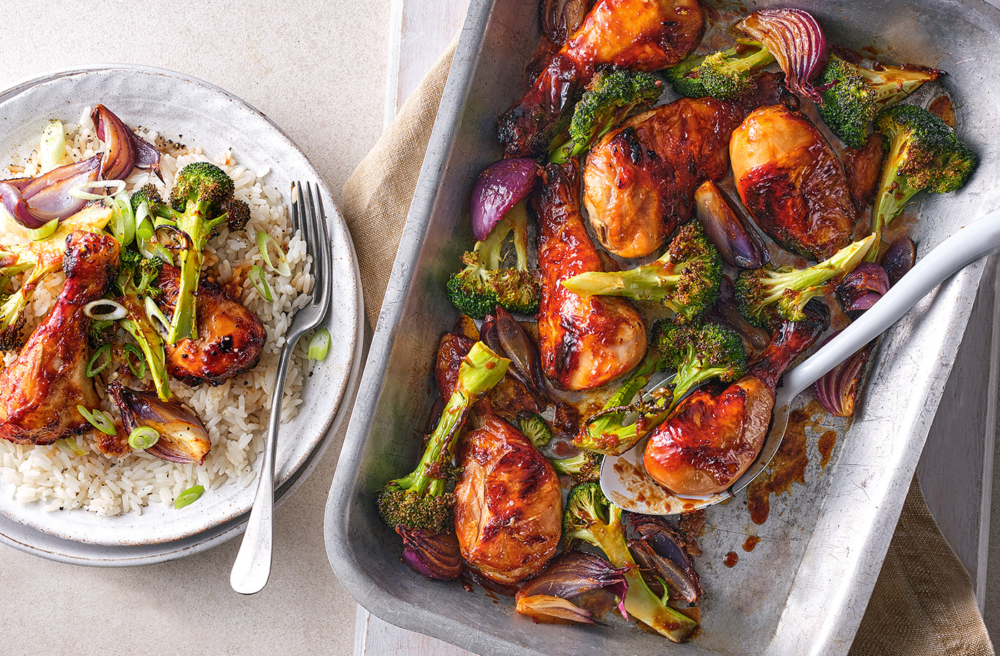 Sticky honey and miso chicken recipe