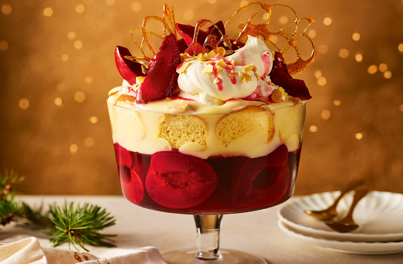 Sugar plum trifle recipe