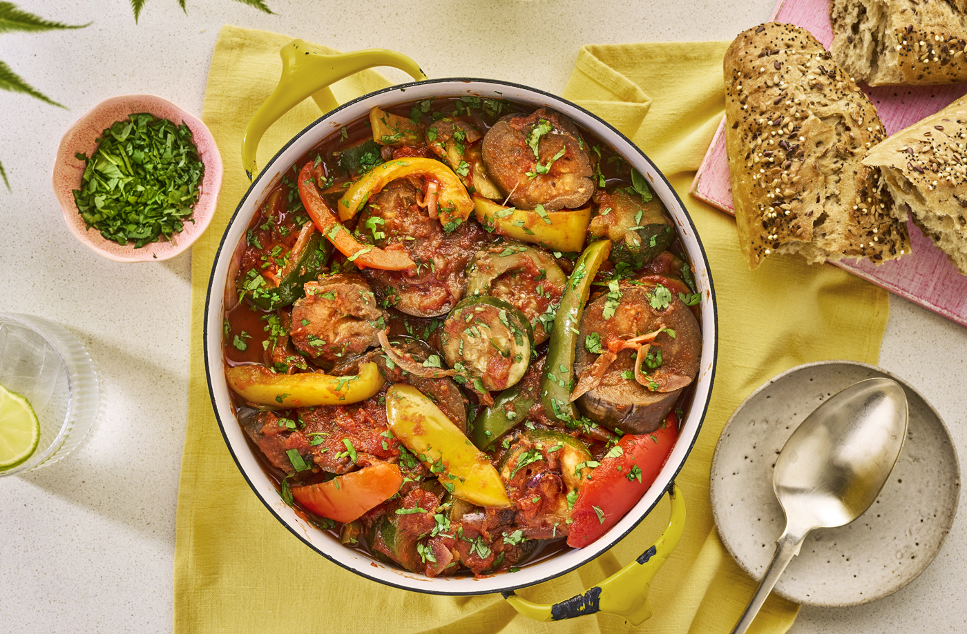 Summer slow-cooker ratatouille recipe
