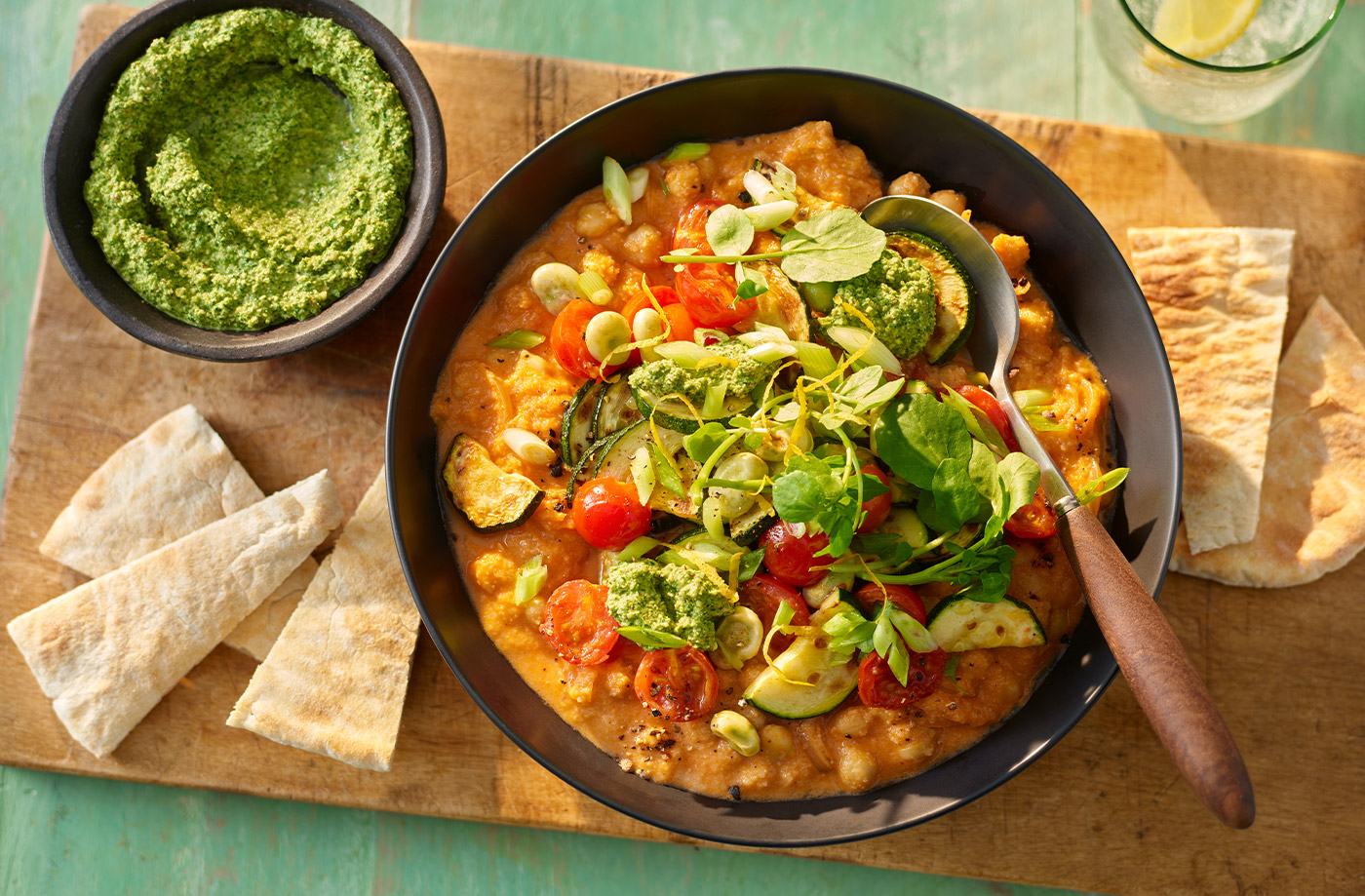 Summery chickpea stew recipe