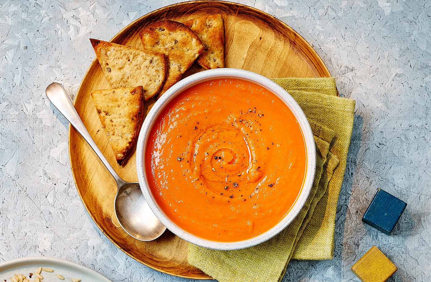Sweet potato and pepper soup recipe