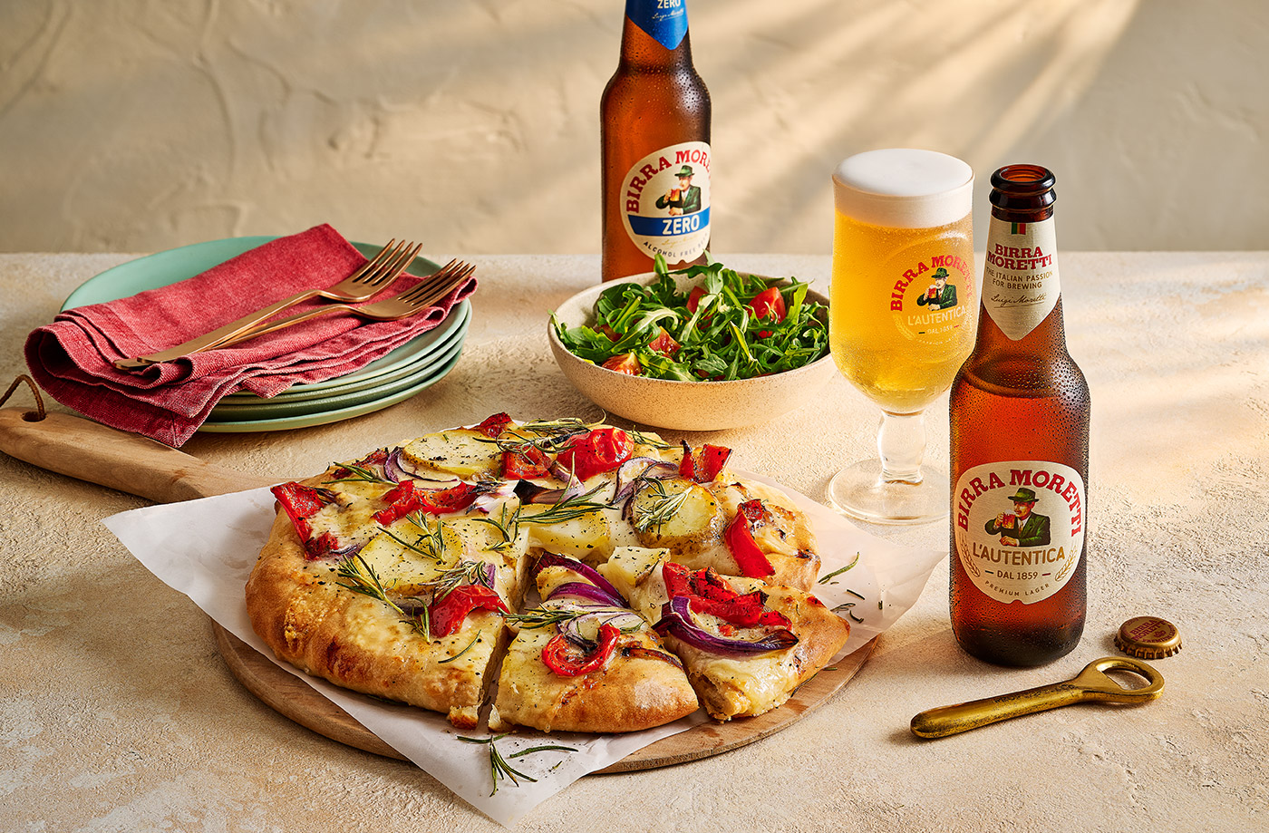 Potato, red onion and rosemary pizza recipe