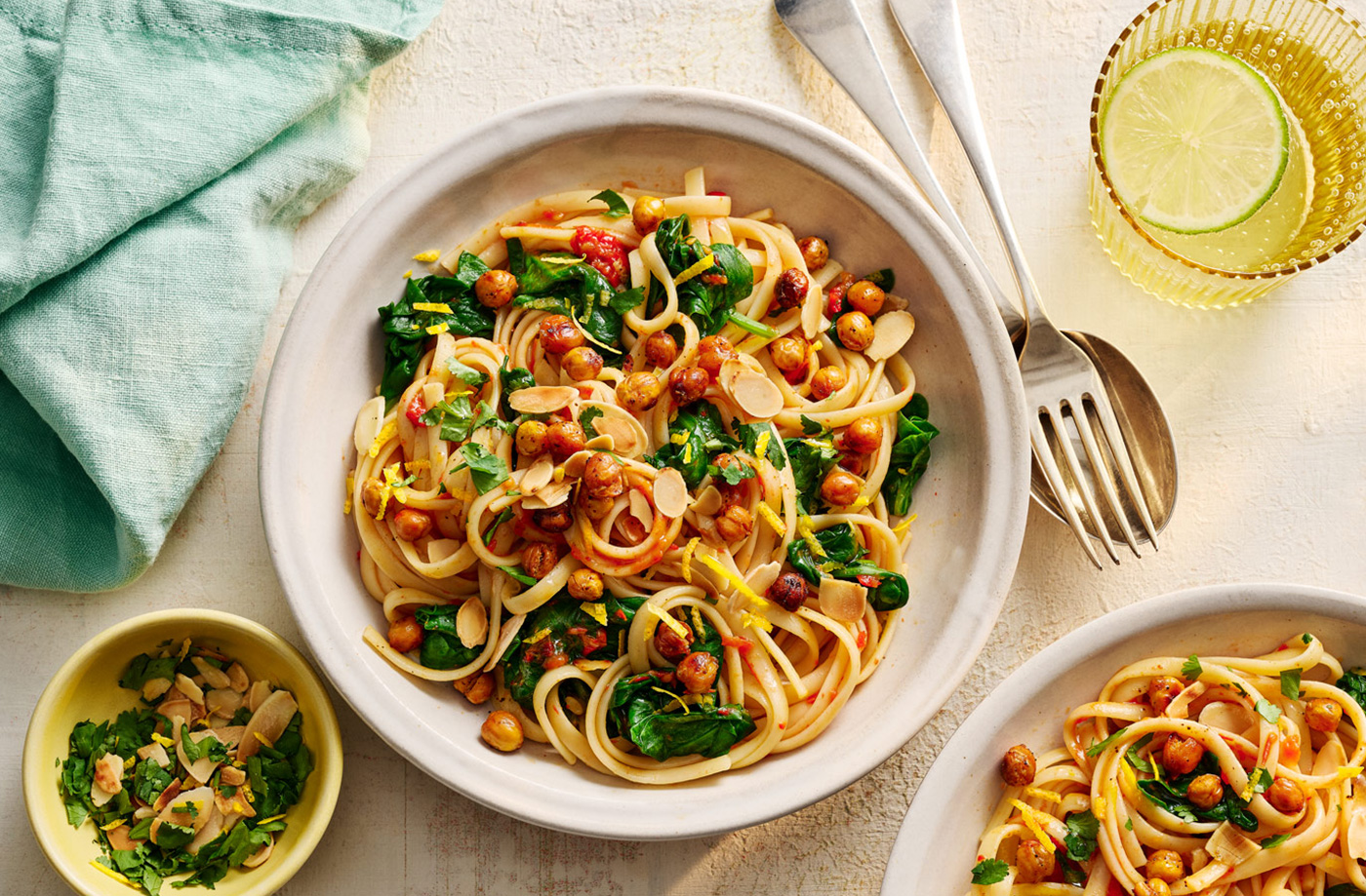 Demi Singh's roasted sweet pepper linguine  recipe