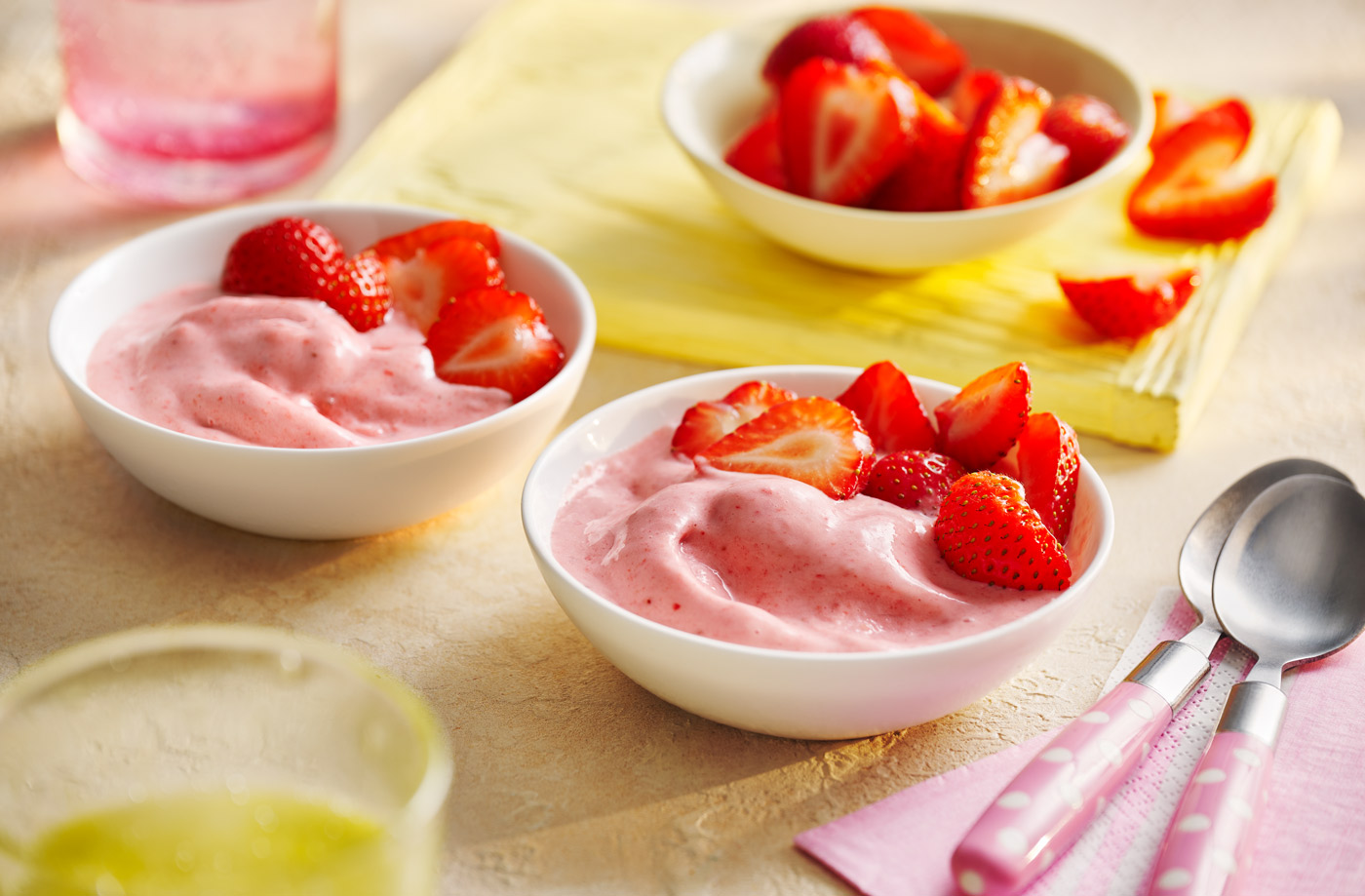 Strawberry and banana ‘nice cream’ recipe